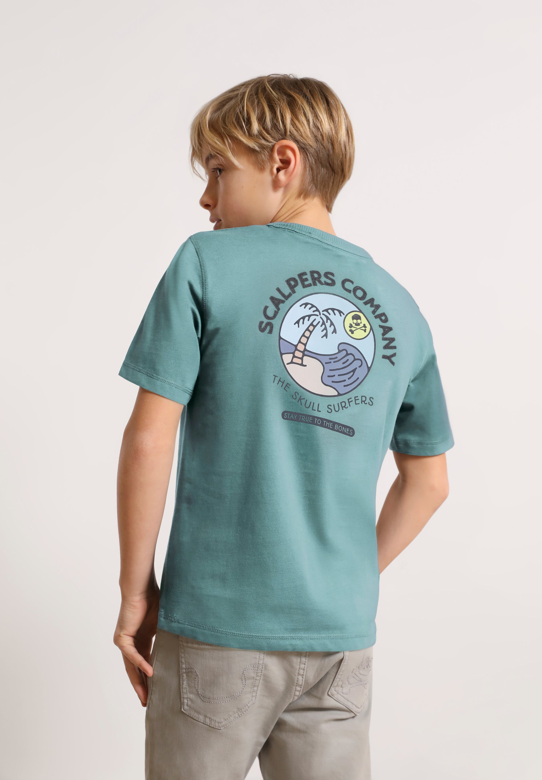 CAMISETA PRINT DIBUJO ISLA