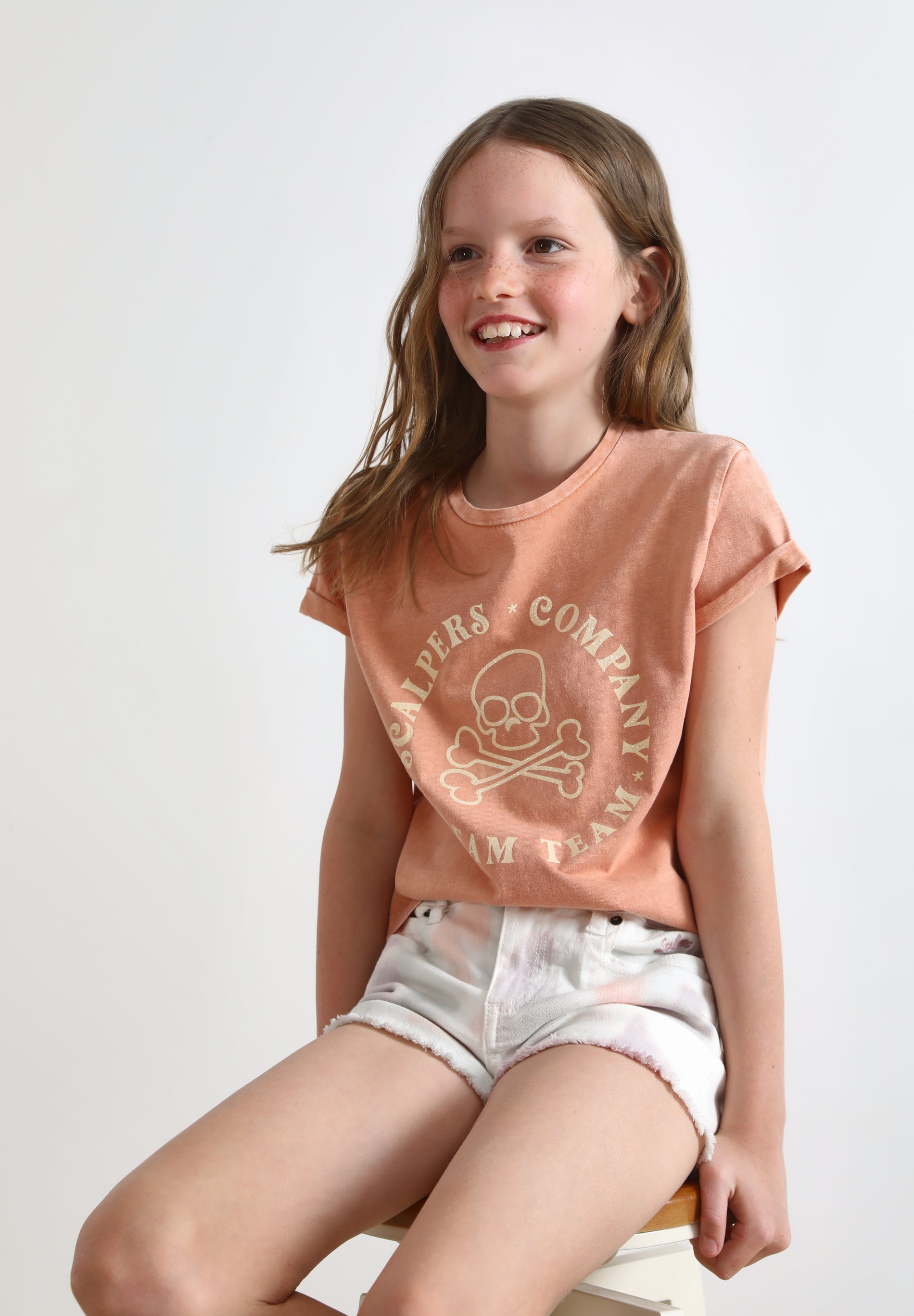 CAMISETA LAVADA GLITTER