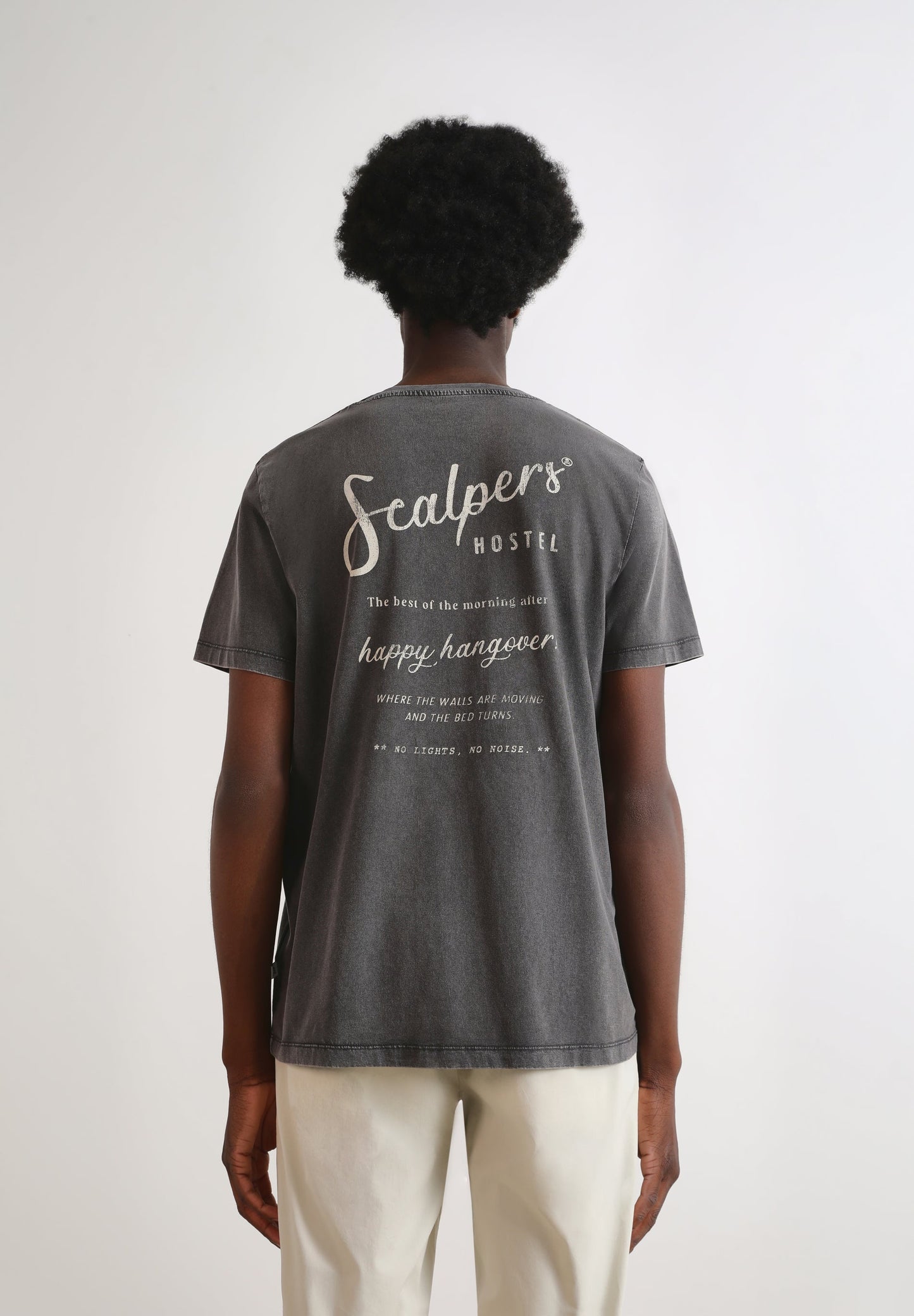 CAMISETA LAVADA PRINT TEXTO