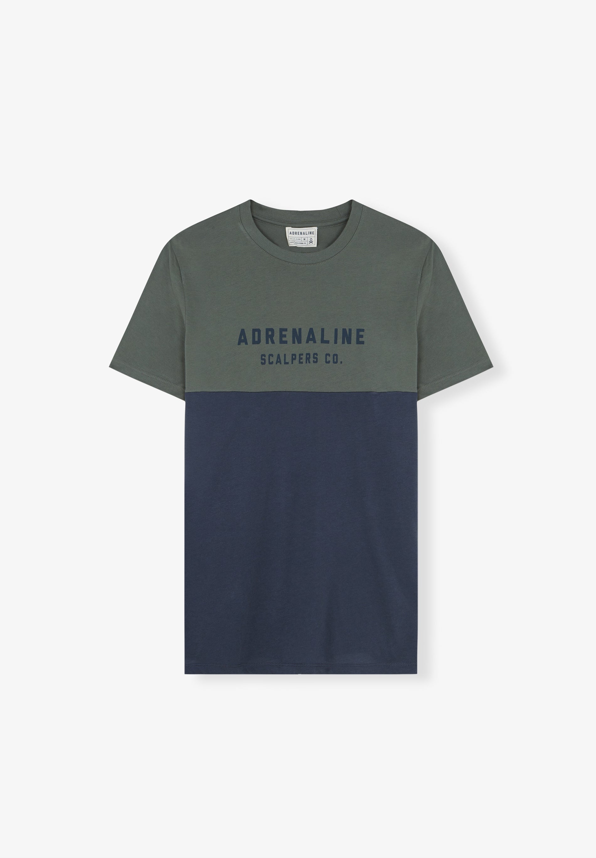 CAMISETA BICOLOR TEXTO