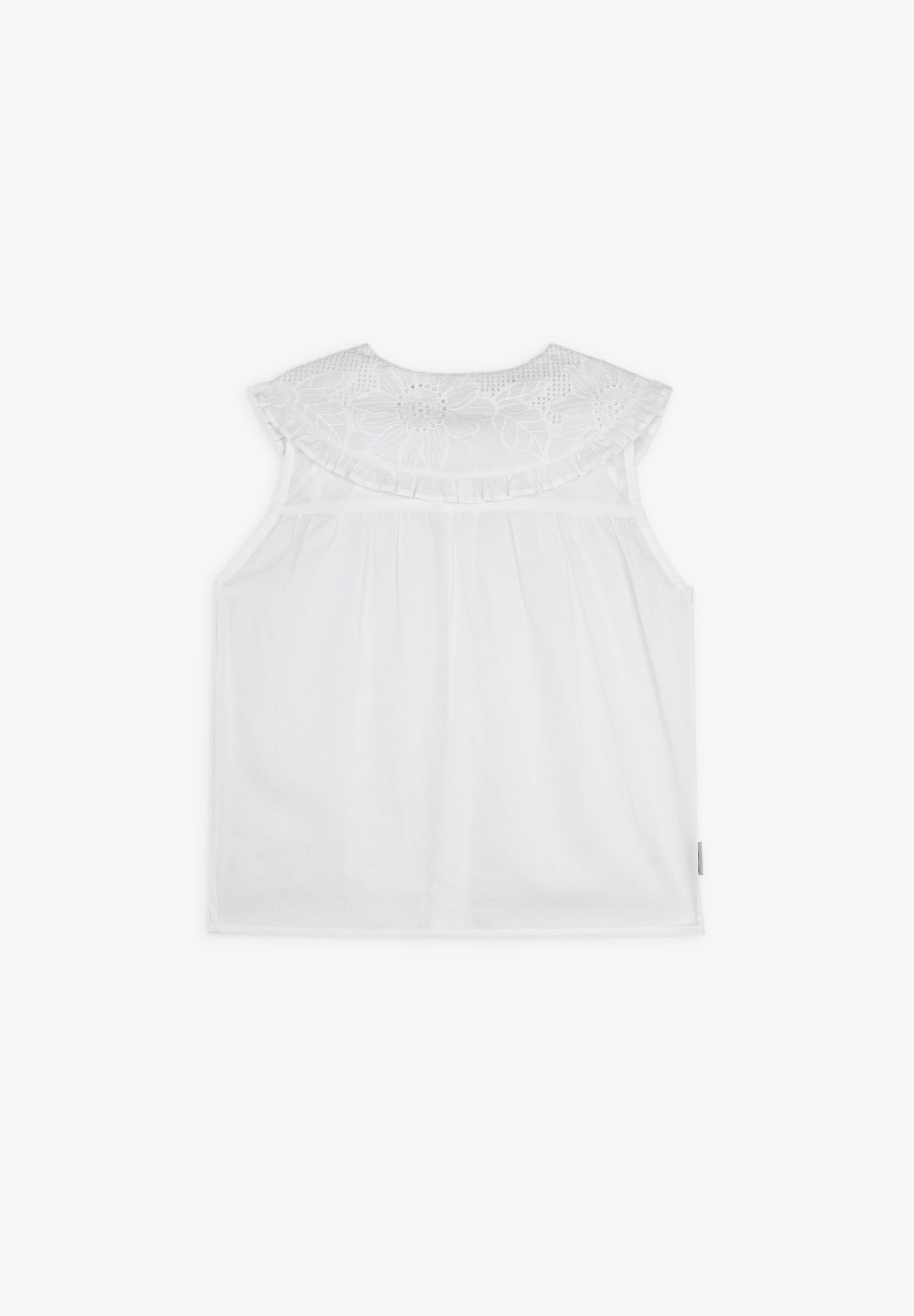 BLUSA CUELLO VOLANTE