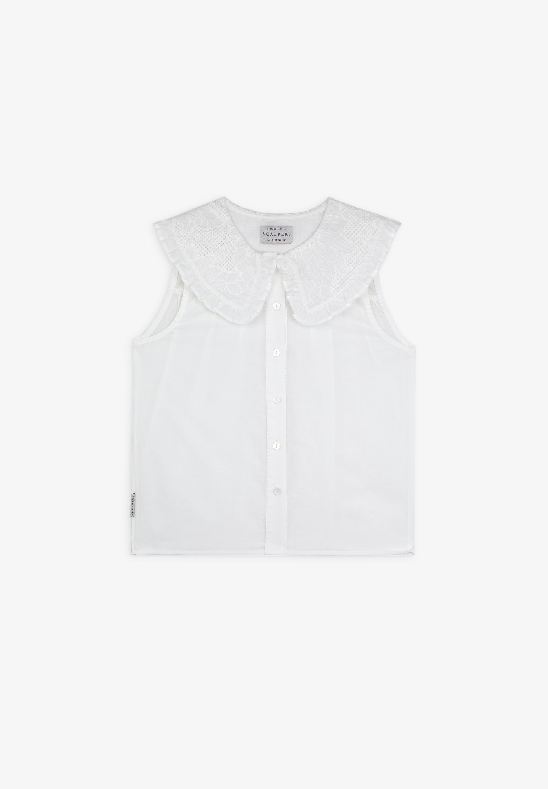 BLUSA CUELLO VOLANTE