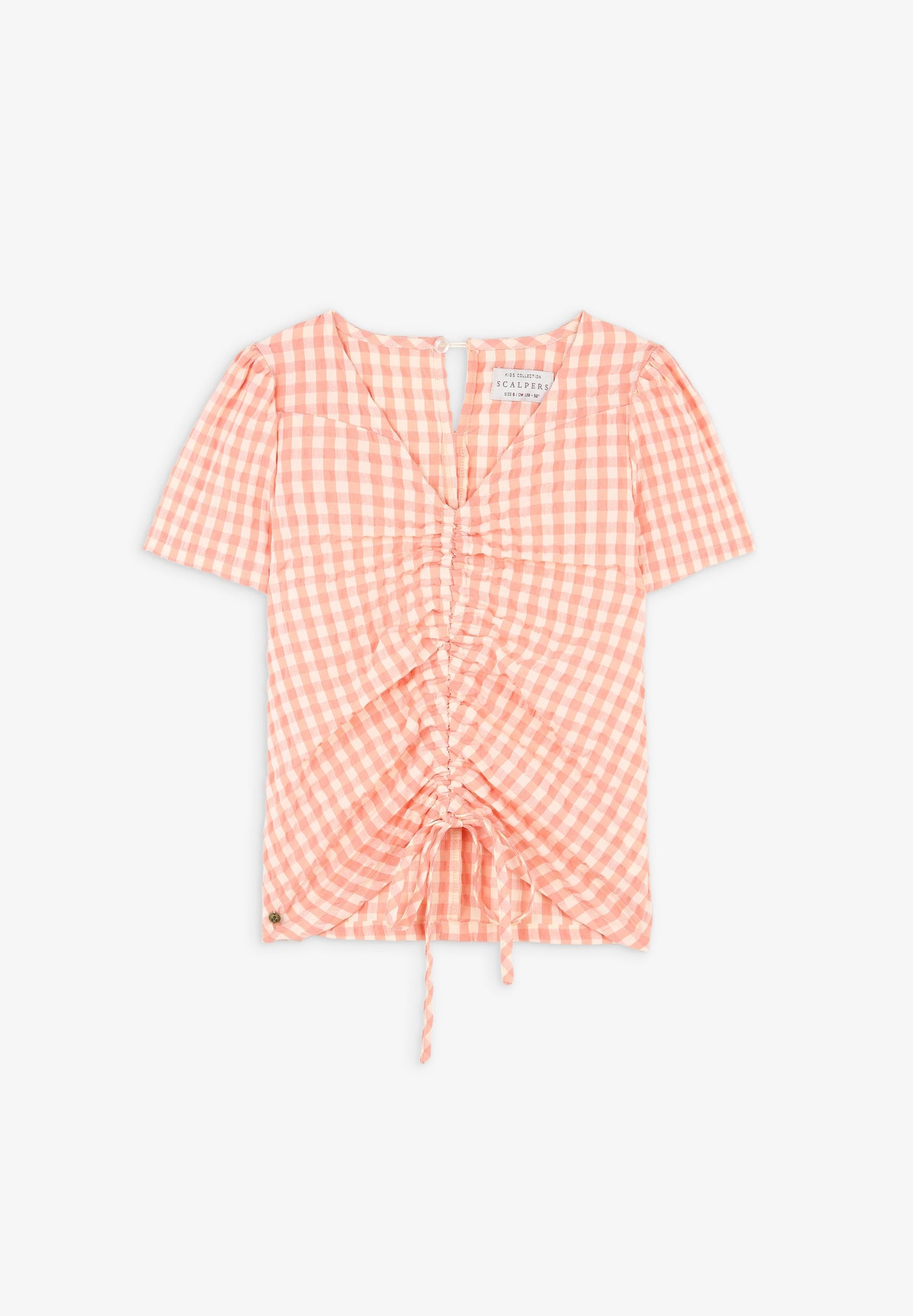 BLUSA VICHY FRUNCE