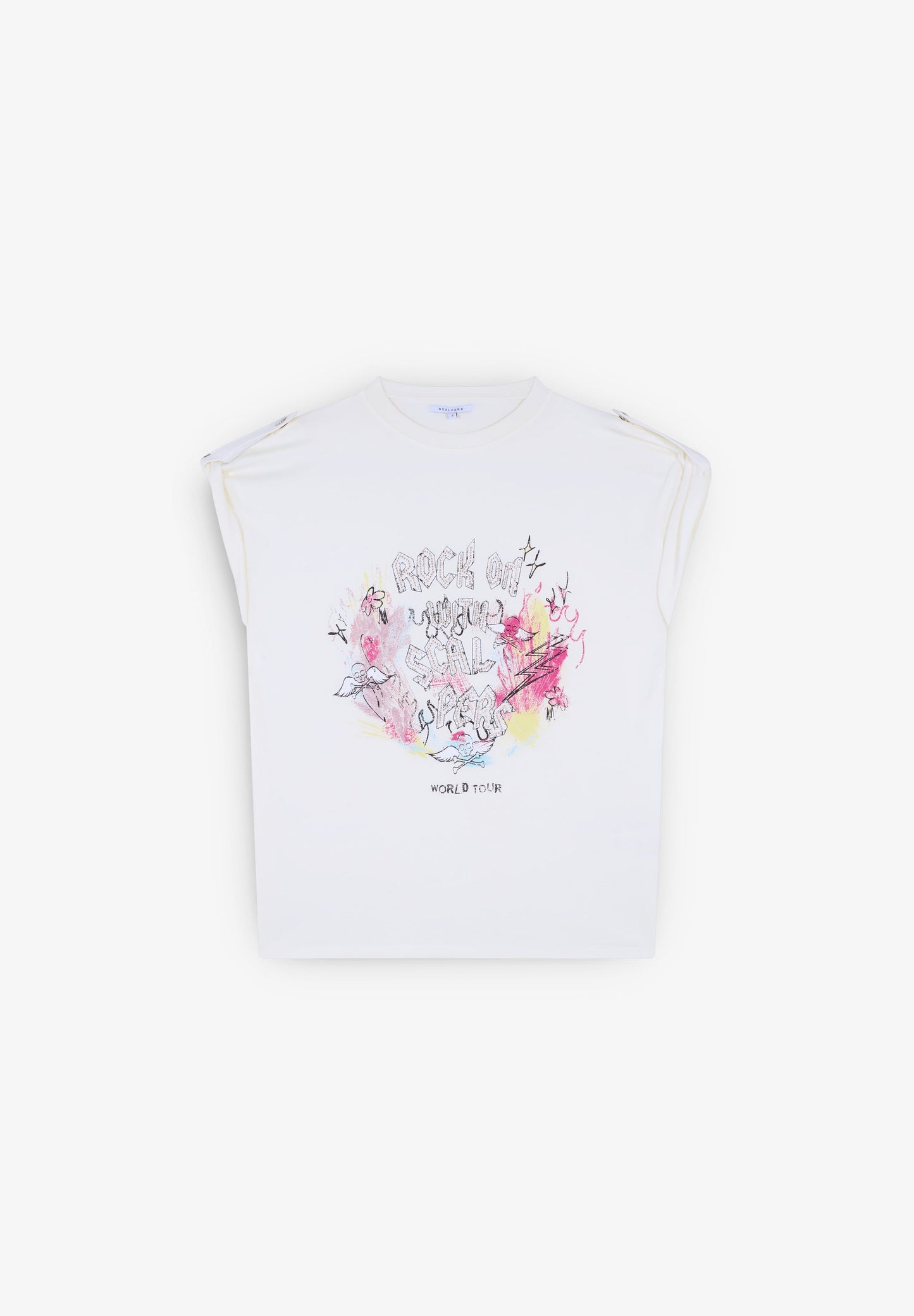 POLERA ROCK PRINT FRONTAL