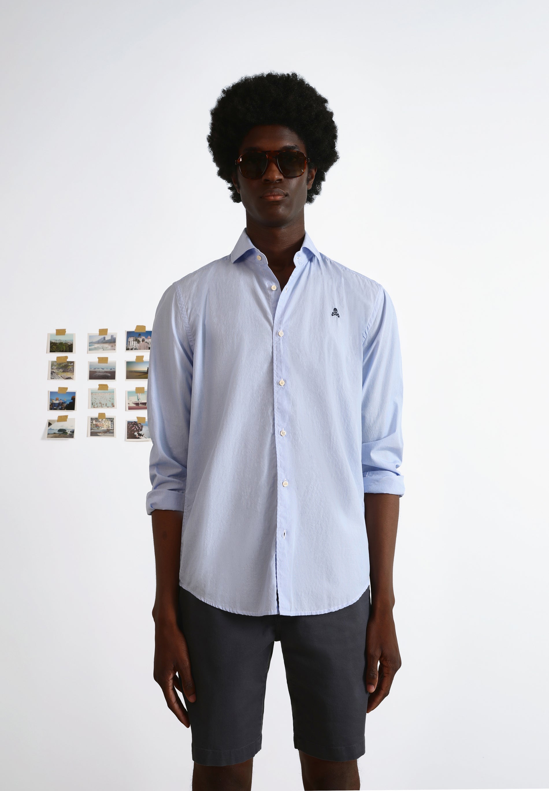 CAMISA CALAVERA CONTRASTE