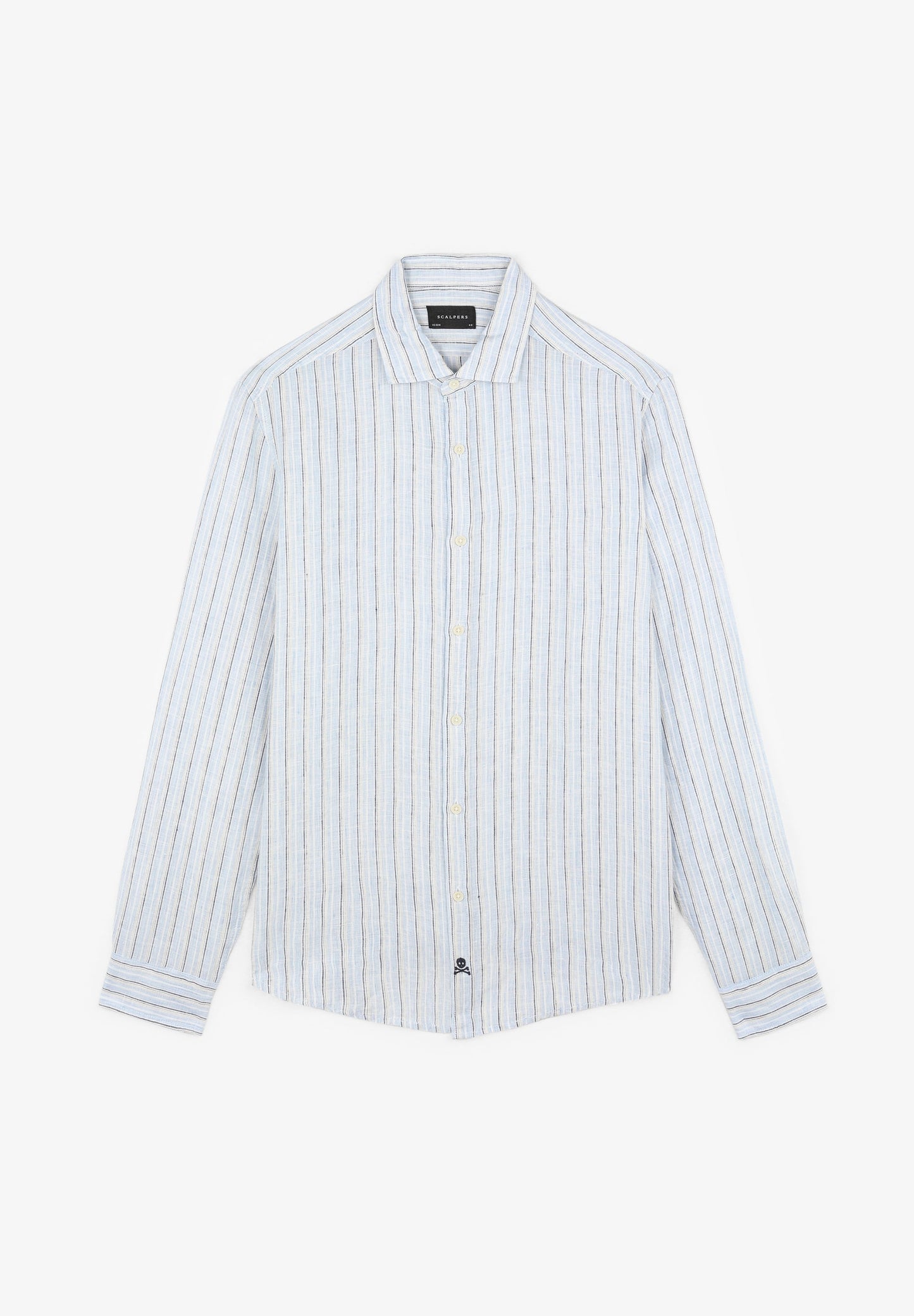 CAMISA LINO RAYAS SLIM