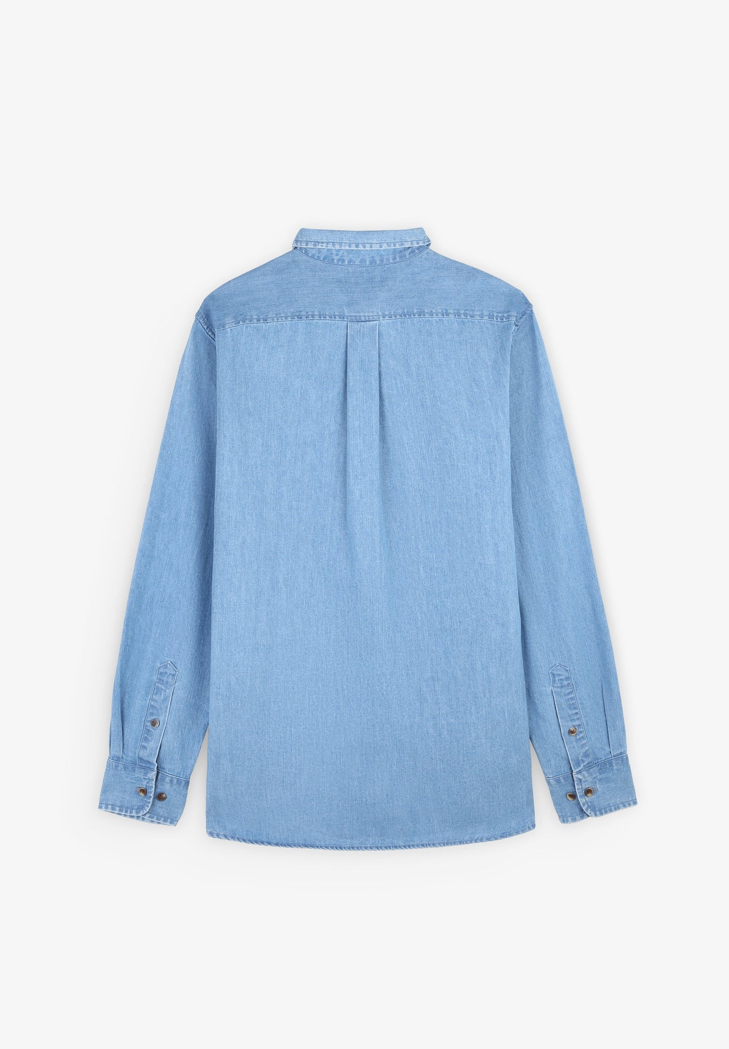 CAMISA DENIM CUELLO REDONDEADO