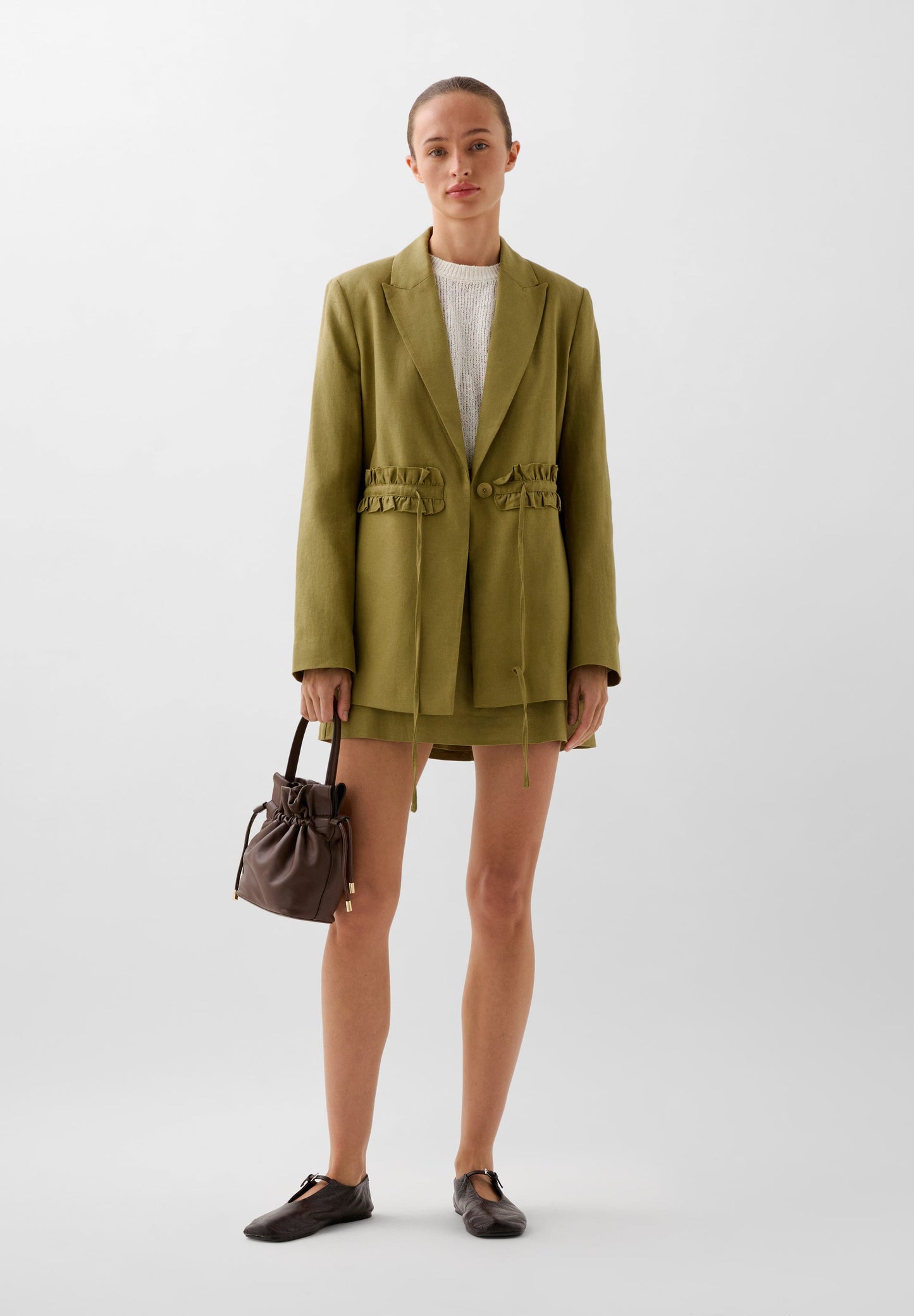 BLAZER FRUNCE CINTURA