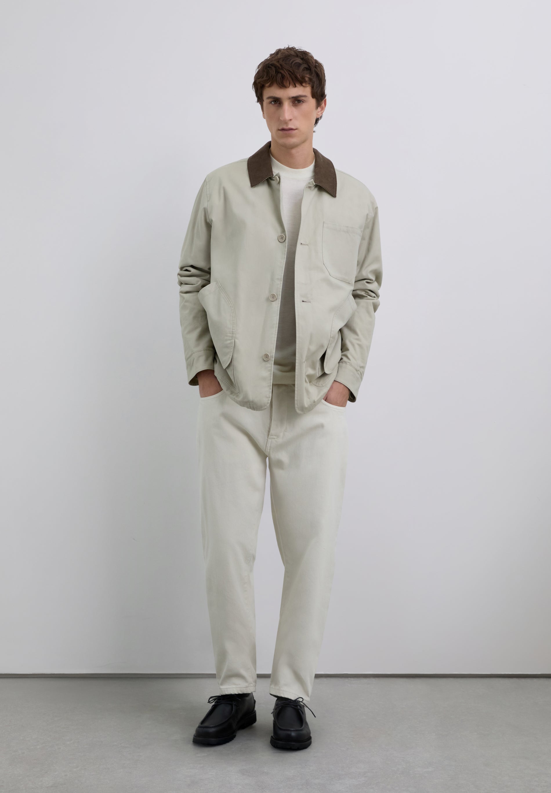 CHAQUETA CUELLO PANA CONTRASTE