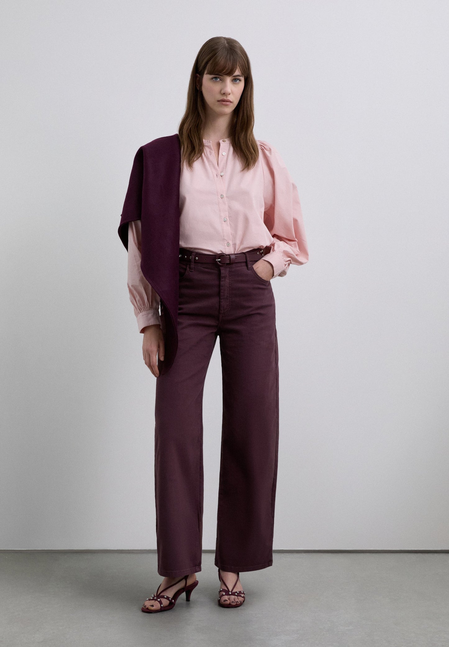 CAMISA POPELÍN MANGA ABULLONADA