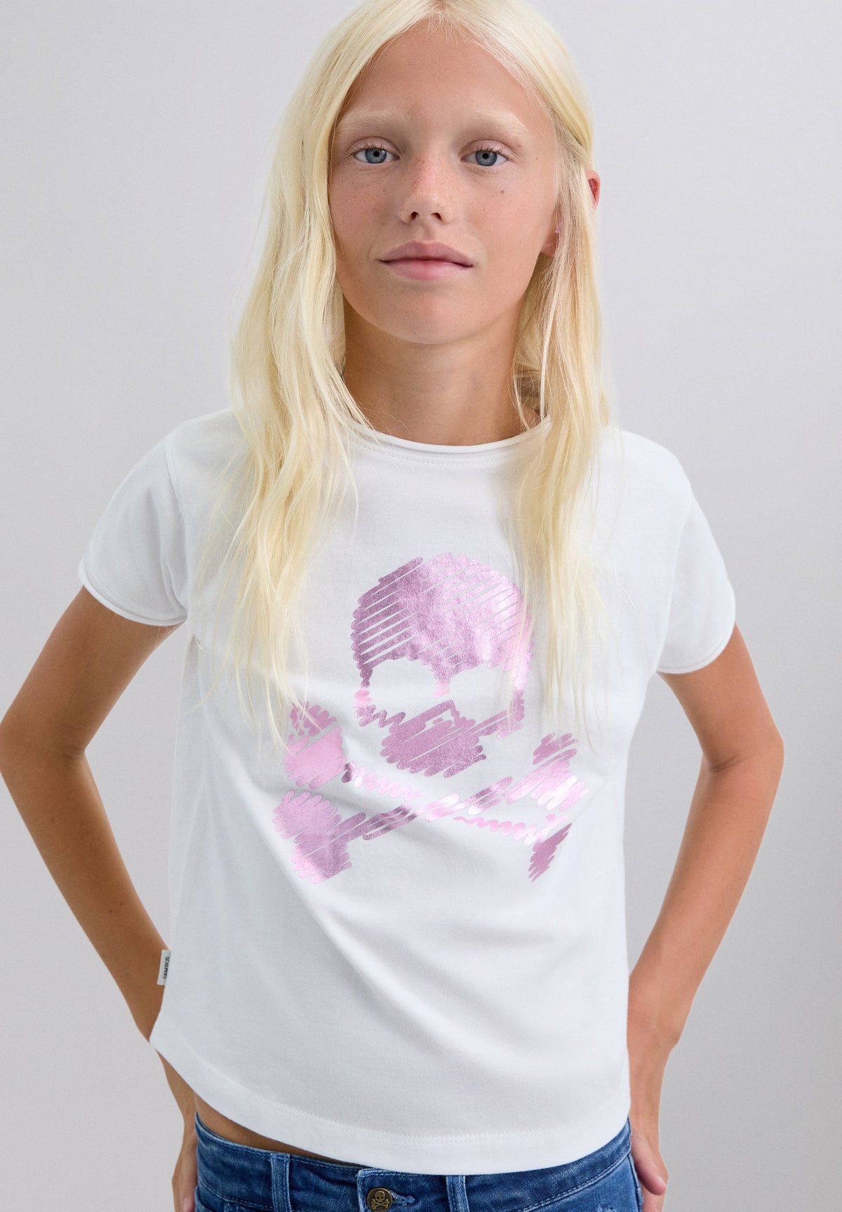 POLERA ESTAMPADO METALIZADO