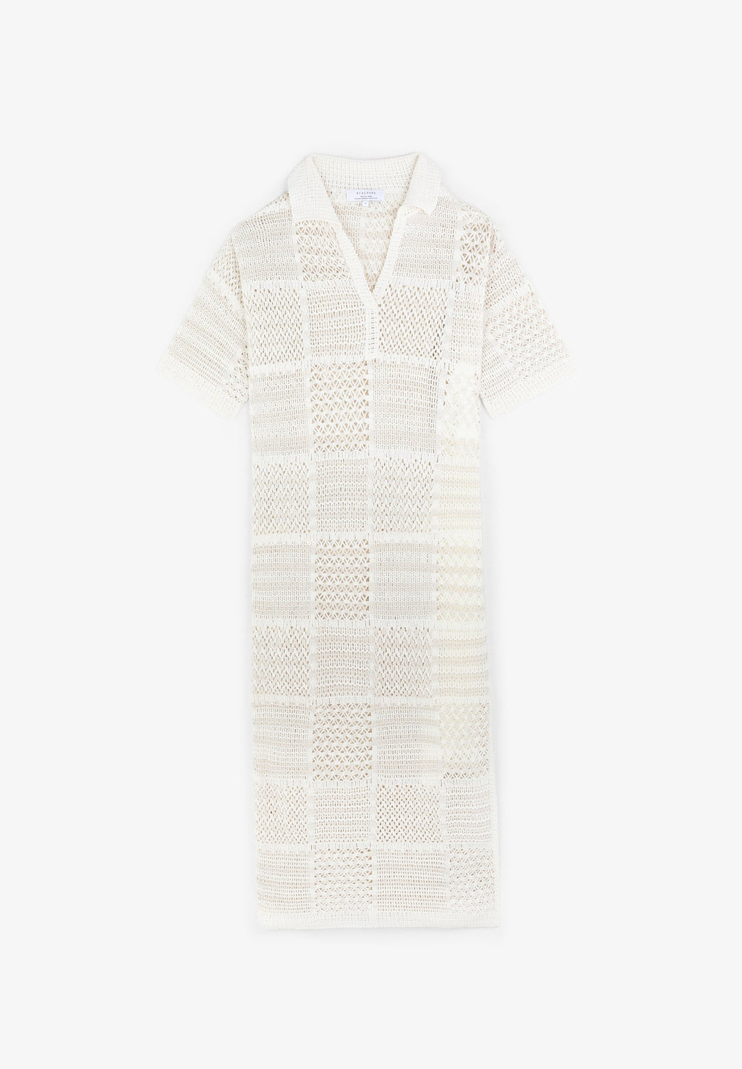 VESTIDO CROCHET MANGA CORTA - Scalpers