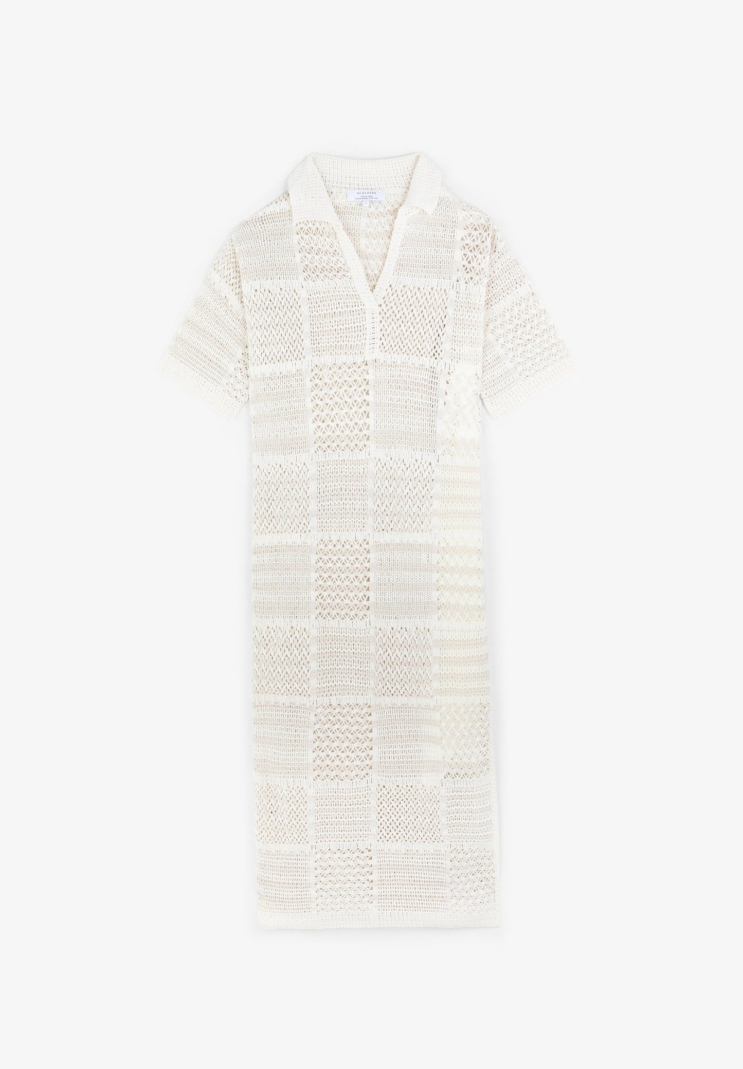 VESTIDO CROCHET MANGA CORTA - Scalpers