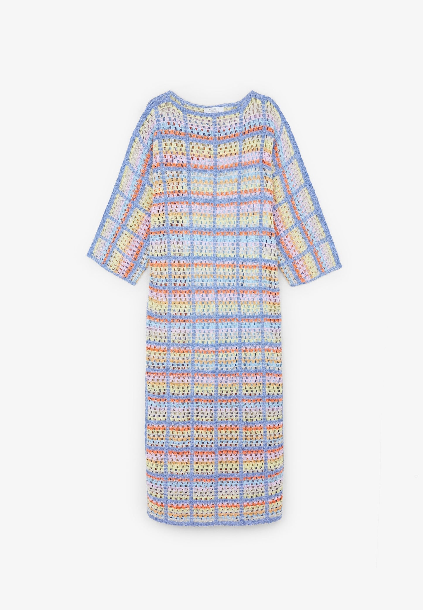 VESTIDO CUADROS CROCHET - Scalpers