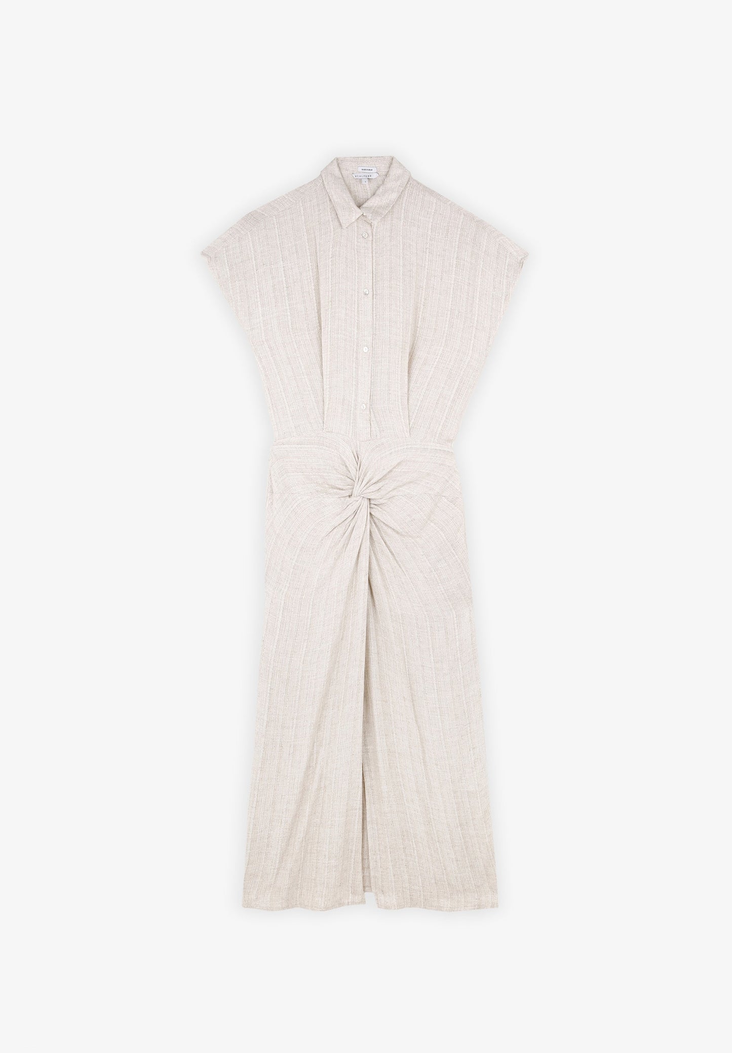 VESTIDO LINO DRAPEADO - Scalpers
