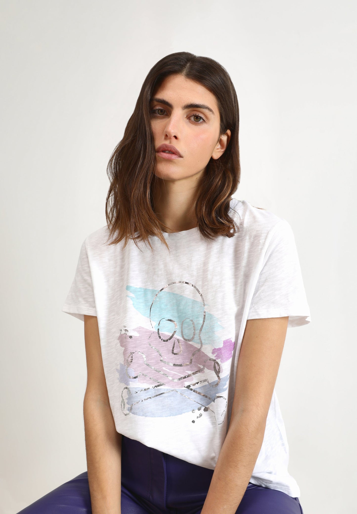 CAMISETA CALAVERA COLORES