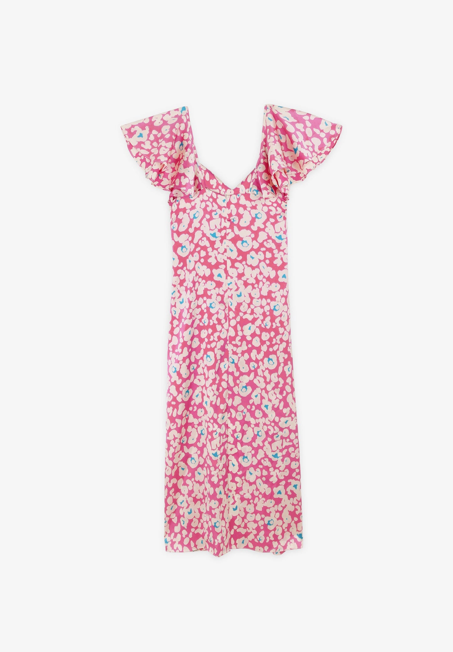 VESTIDO ANIMAL PRINT MANGA VOLANTE