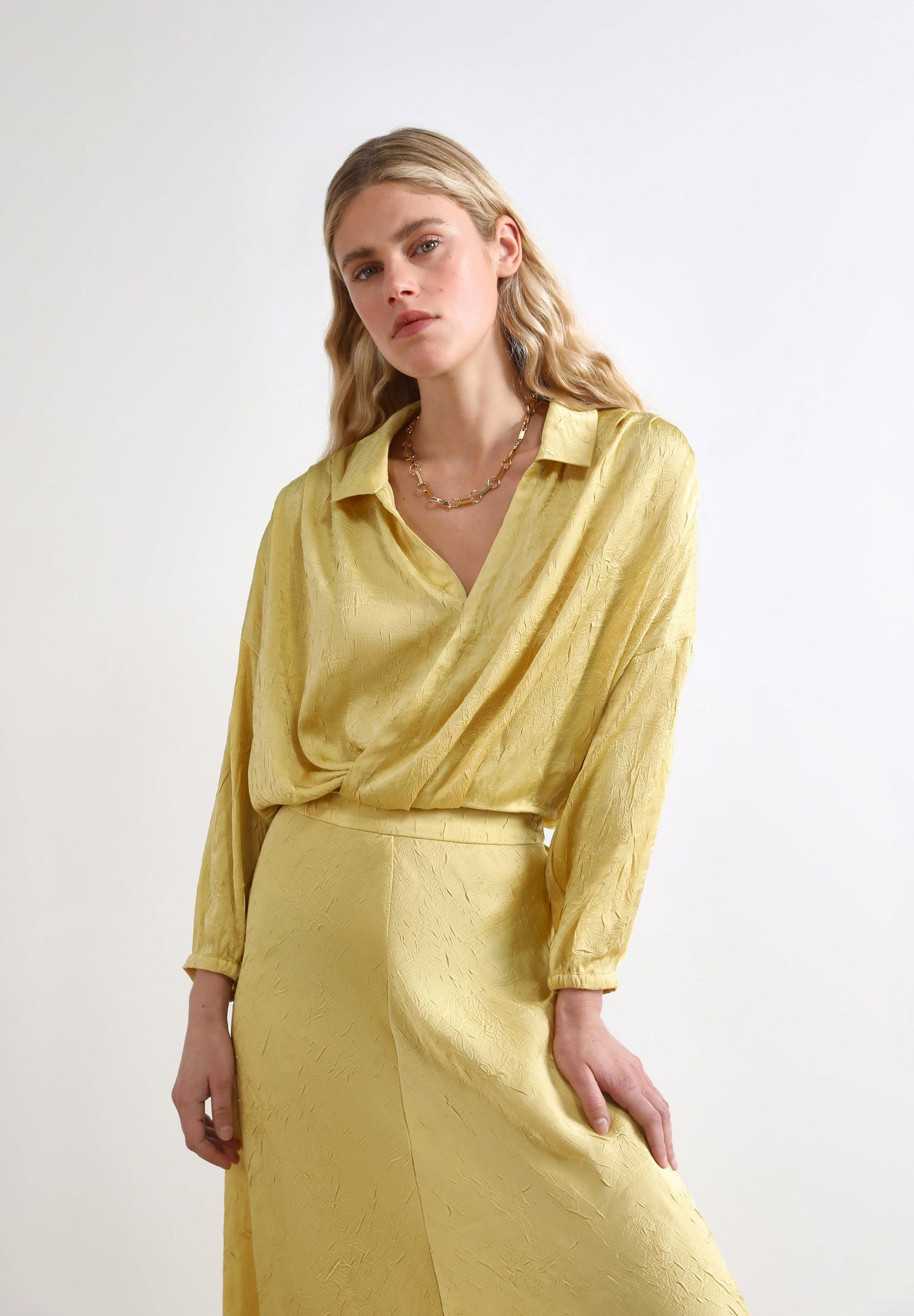 BLUSA JACQUARD CRUZADA