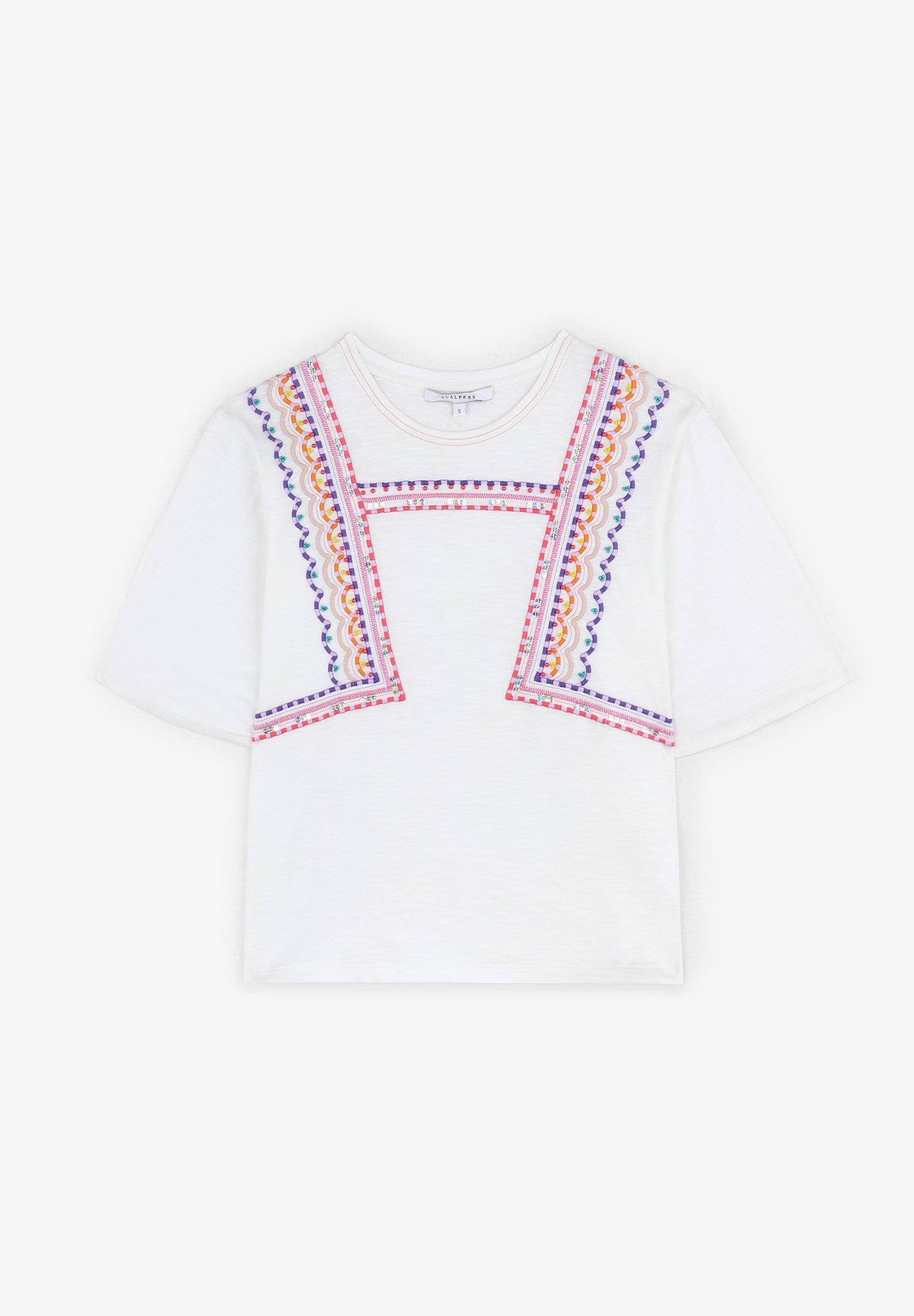 CAMISETA BORDADO ABALORIOS - Scalpers