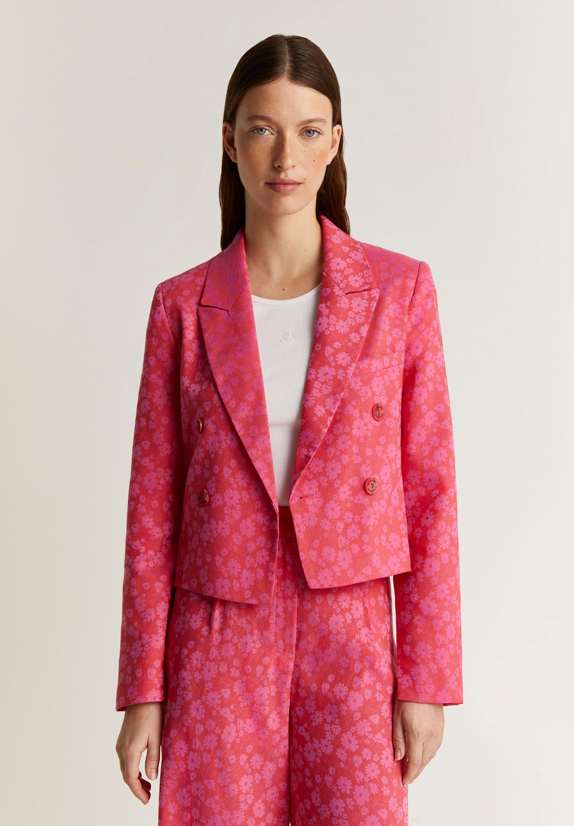 BLAZER JACQUARD FLORES