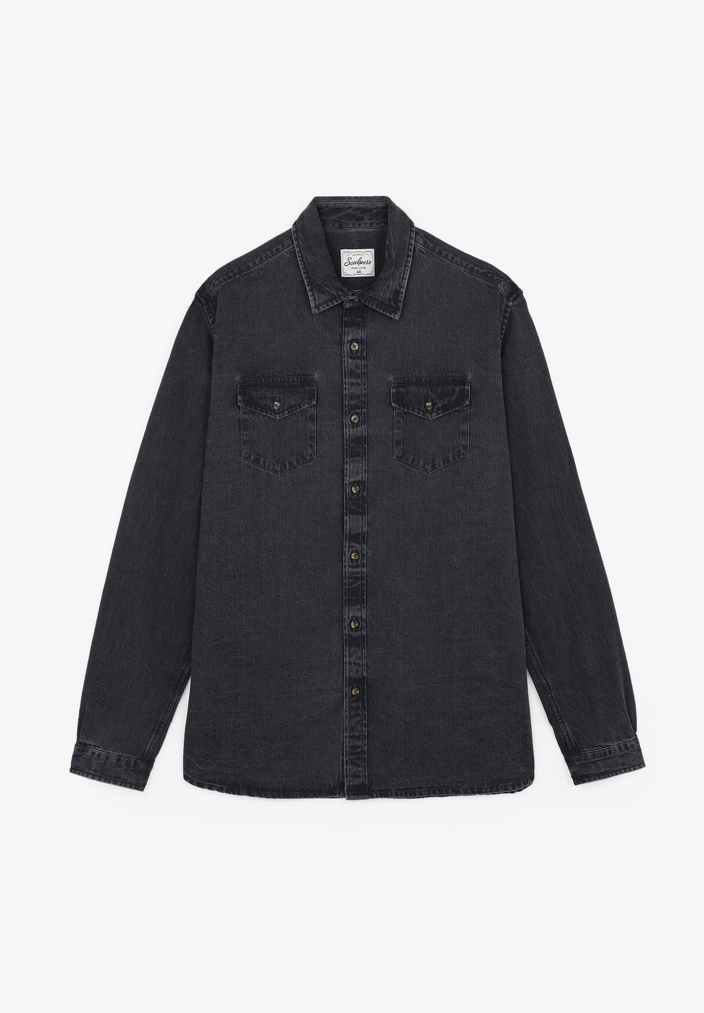 CAMISA DENIM BOLSILLOS BOTONES