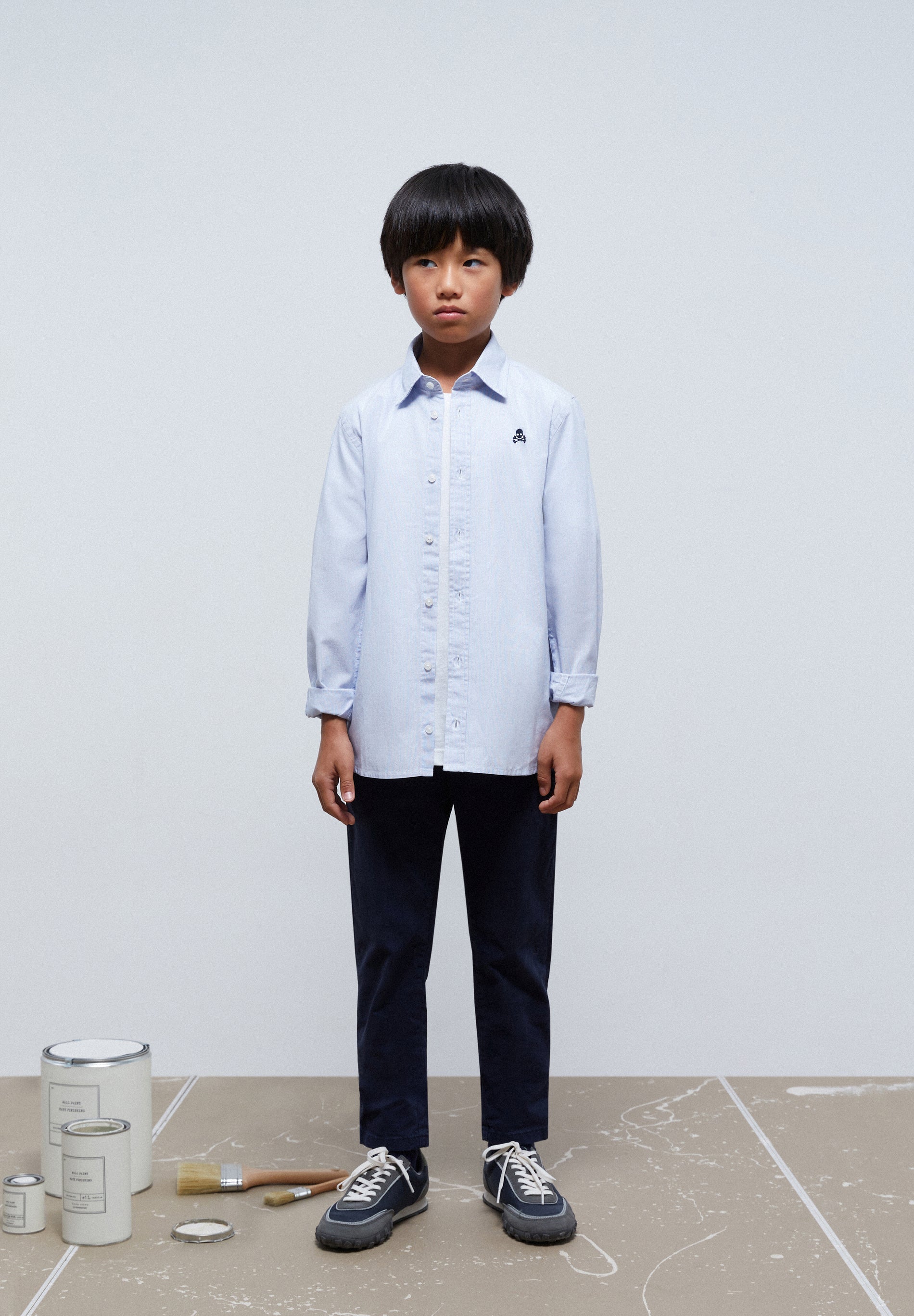 CAMISA CALAVERA CONTRASTE