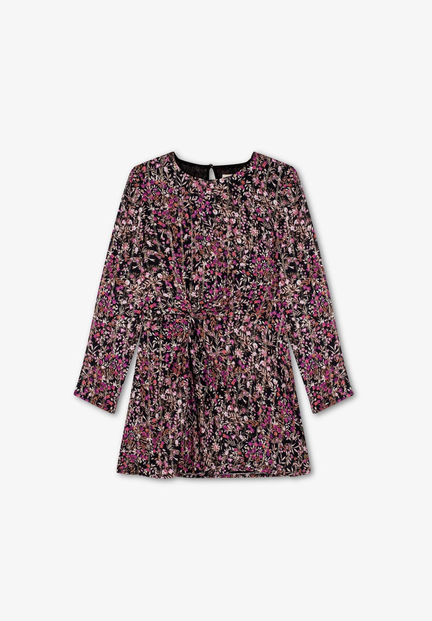 VESTIDO FLORES NUDO