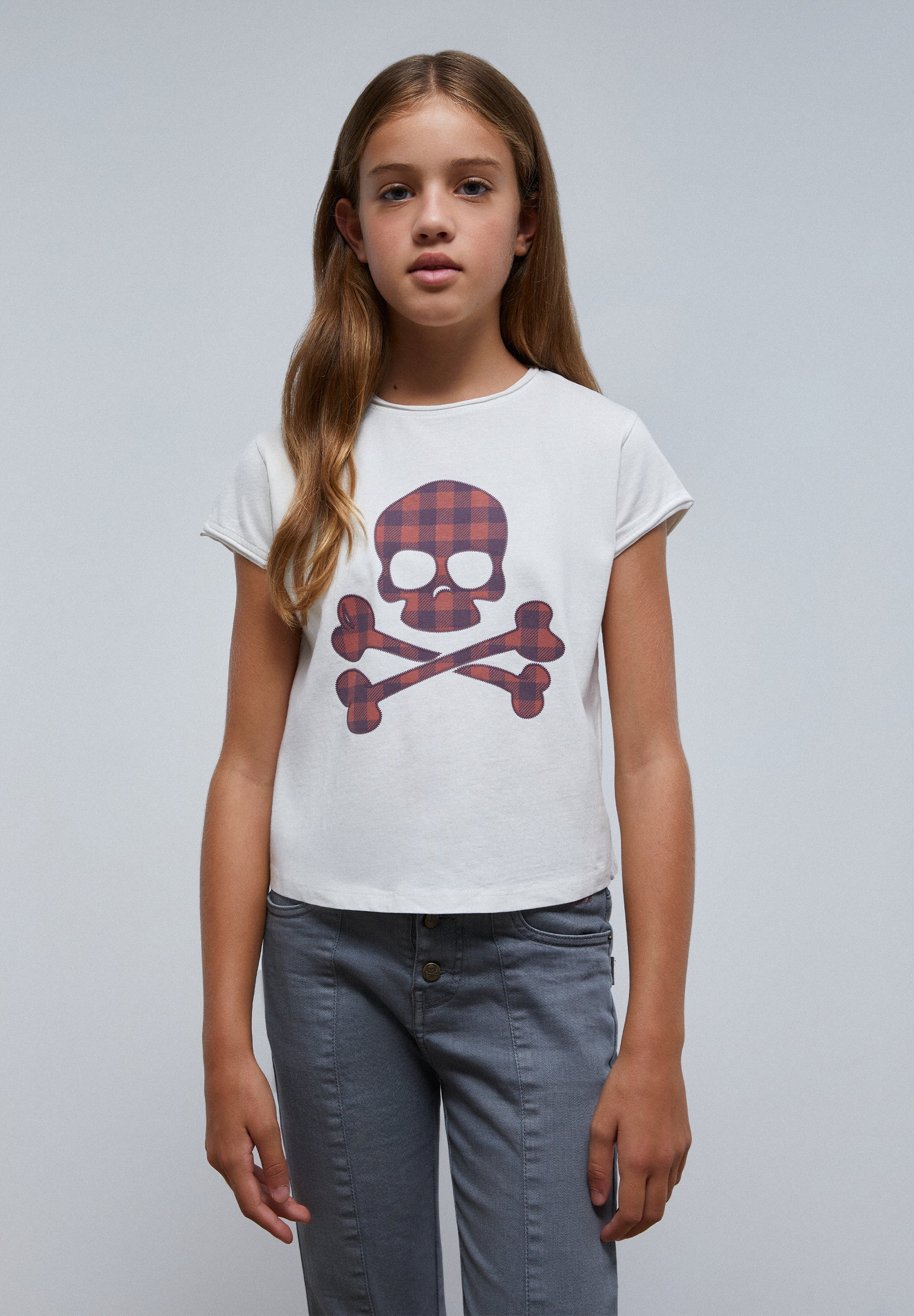 CAMISETA CALAVERA VICHY