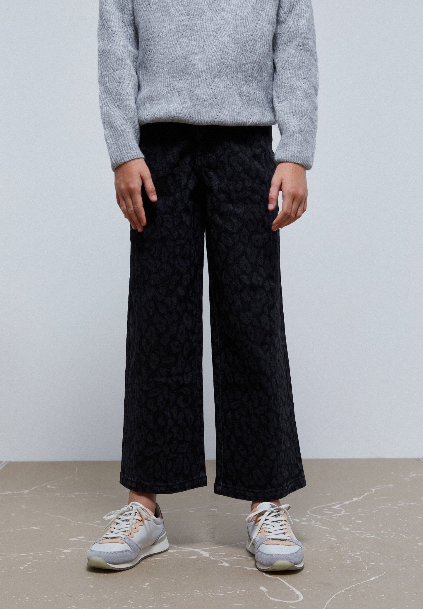 JEANS CULOTTE ANIMAL PRINT
