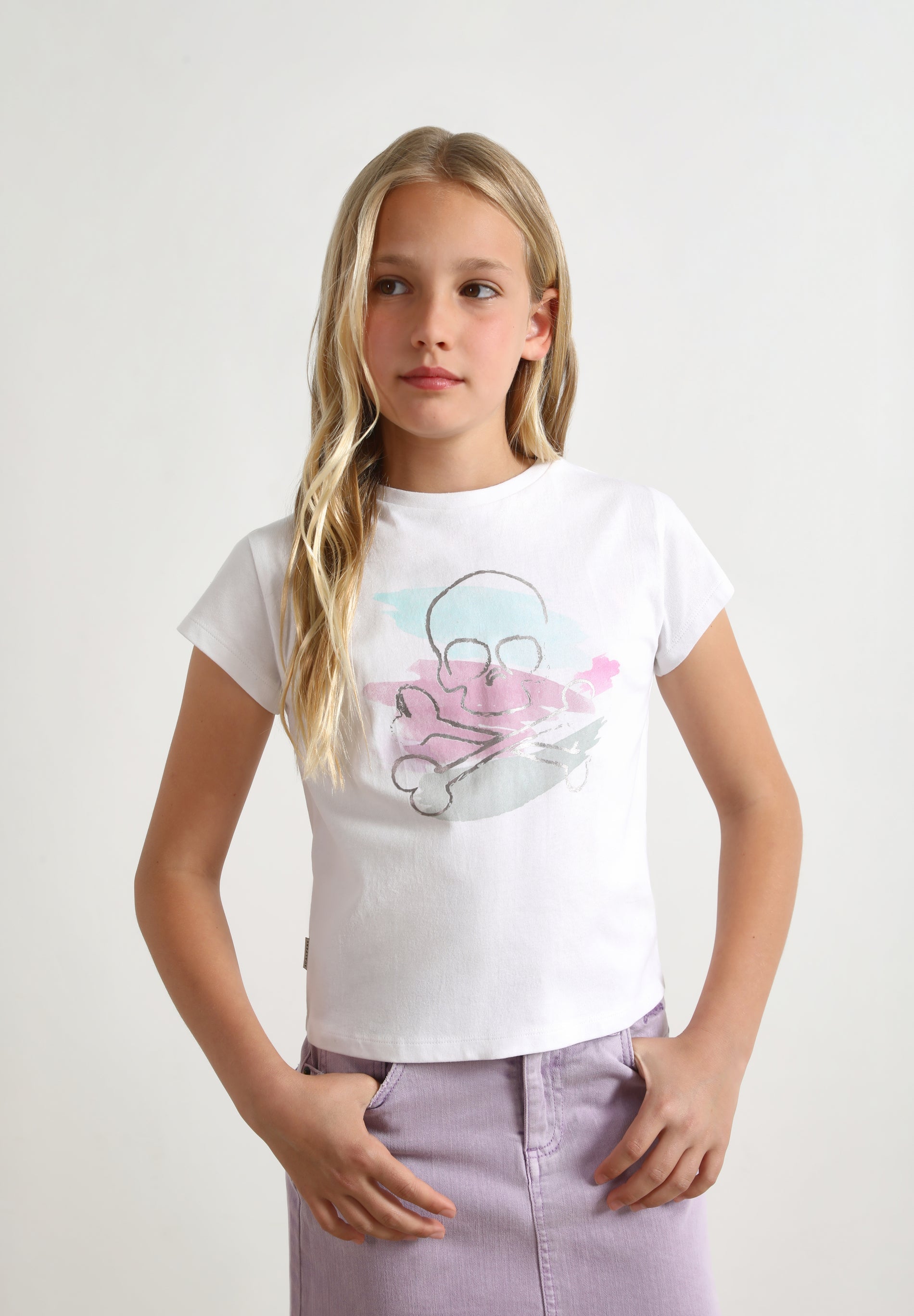CAMISETA CALAVERA COLORES