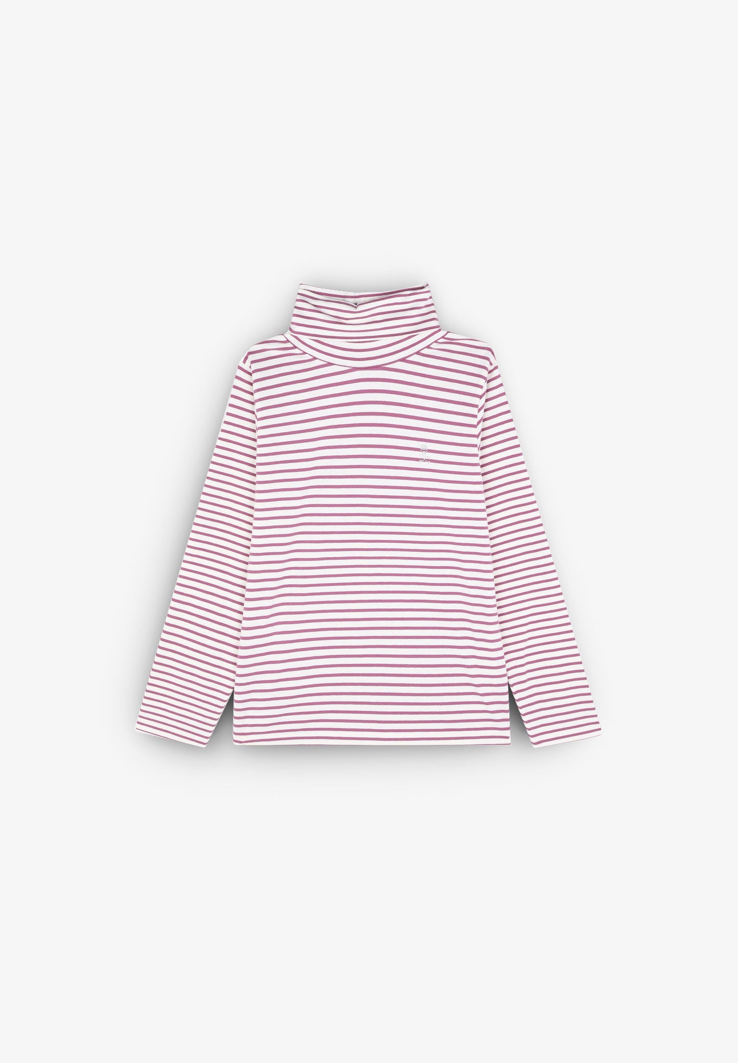 CAMISETA RAYAS CUELLO ALTO