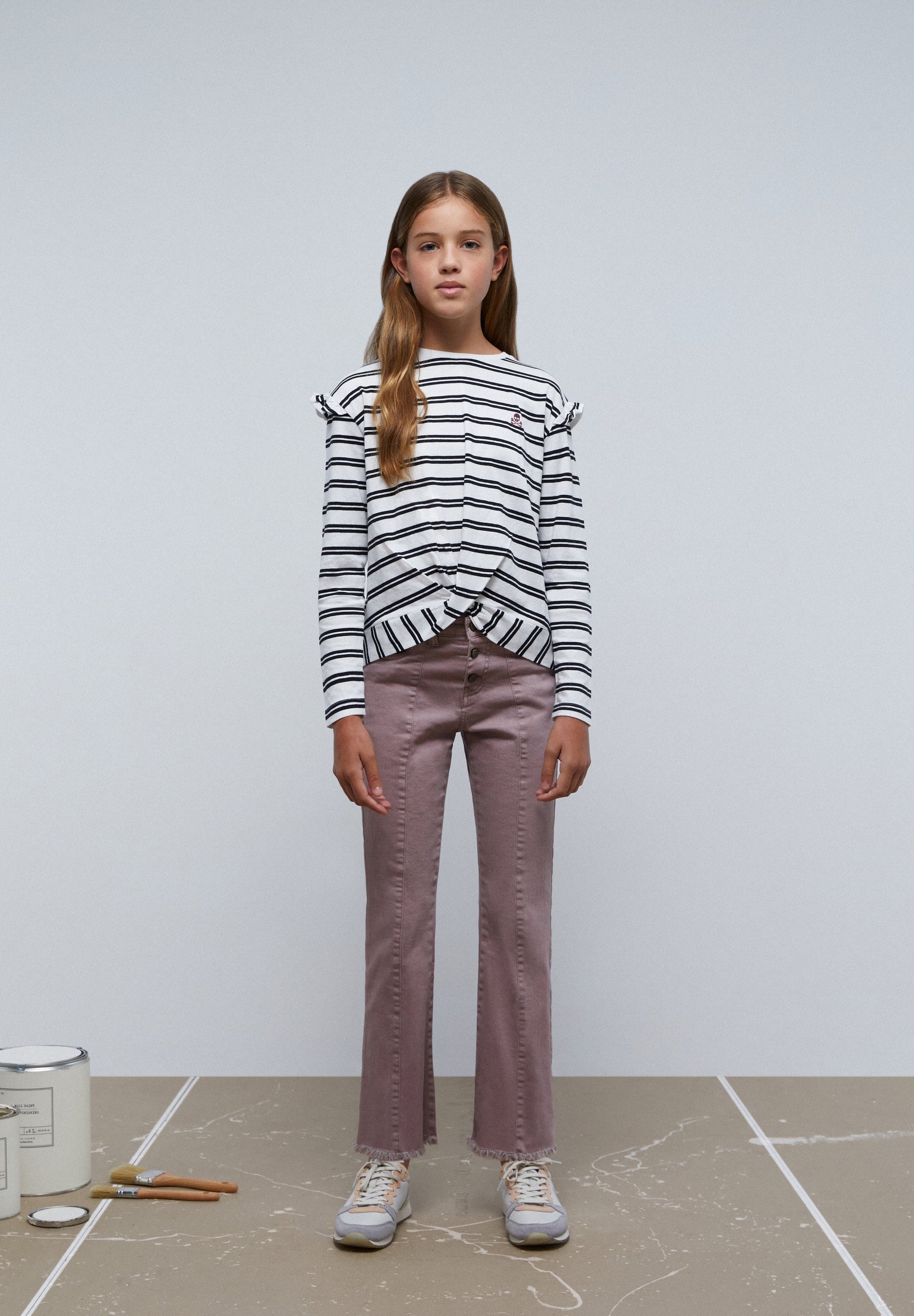 CAMISETA RAYAS MANGA LARGA