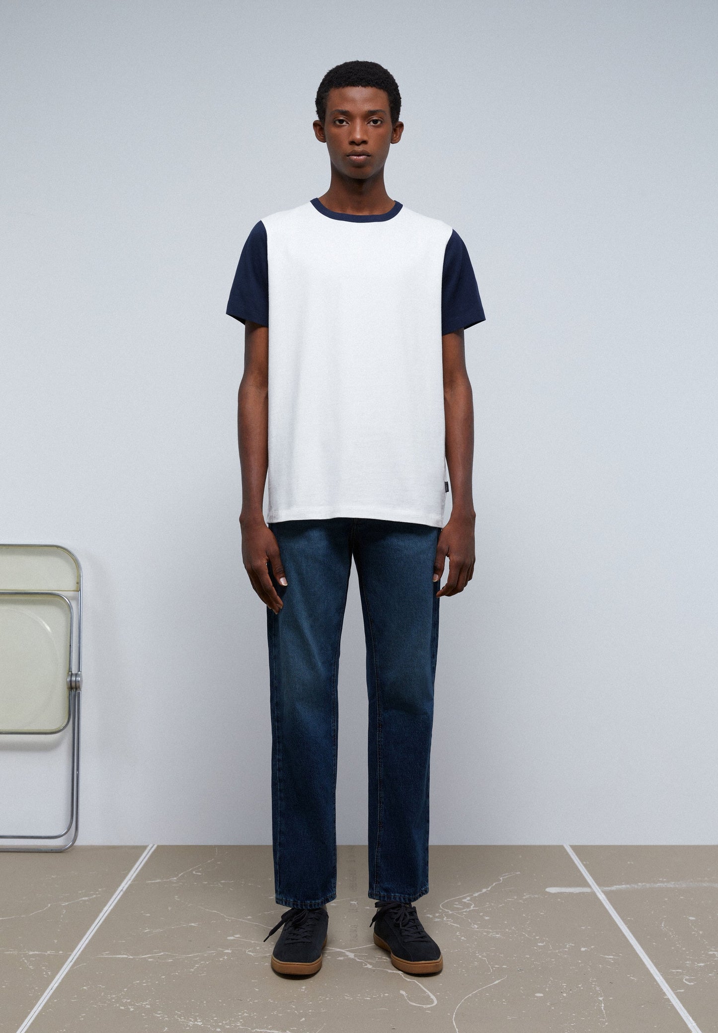 CAMISETA PREMIUM MANGA CONTRASTE