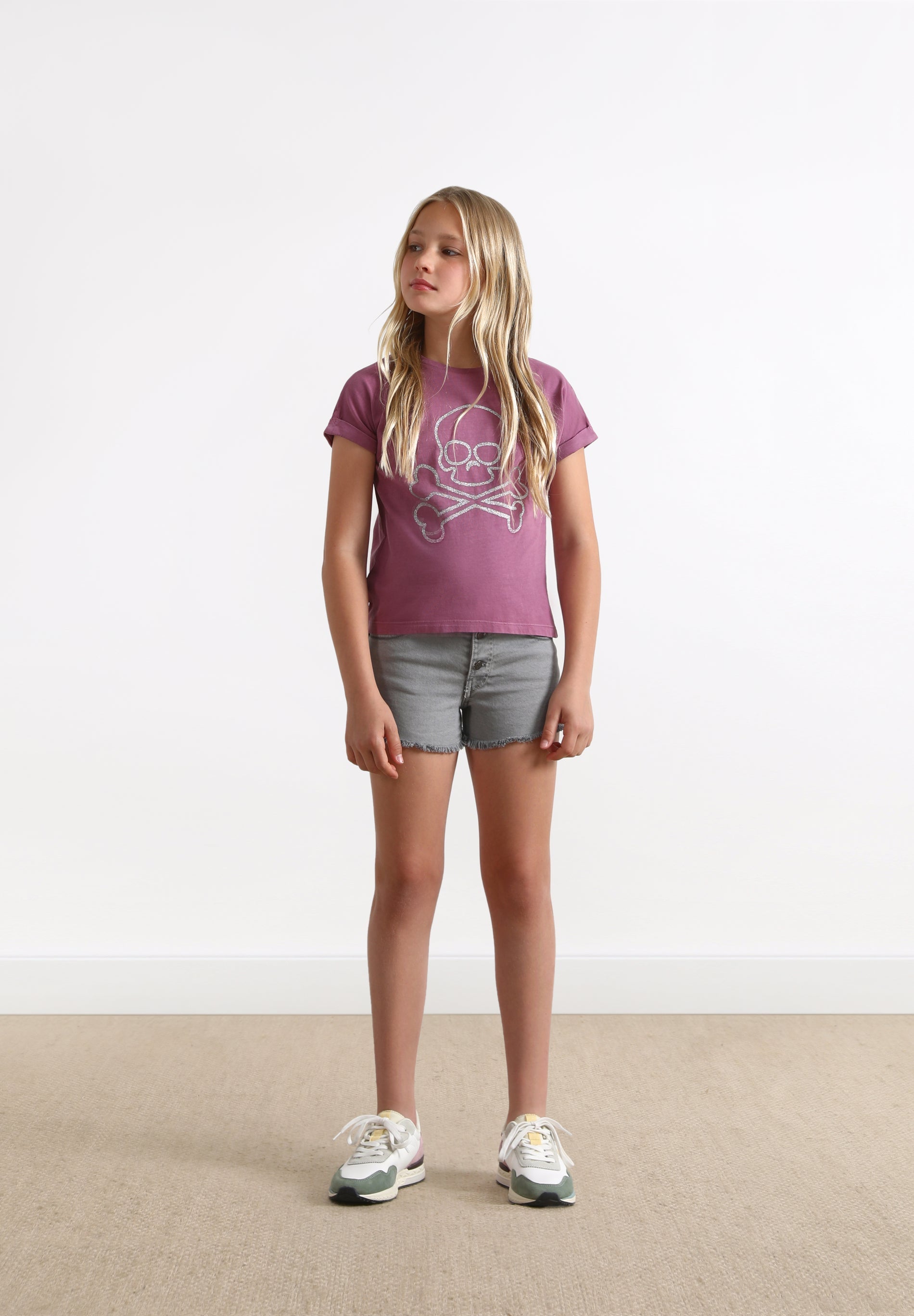 CAMISETA CALAVERA GLITTER