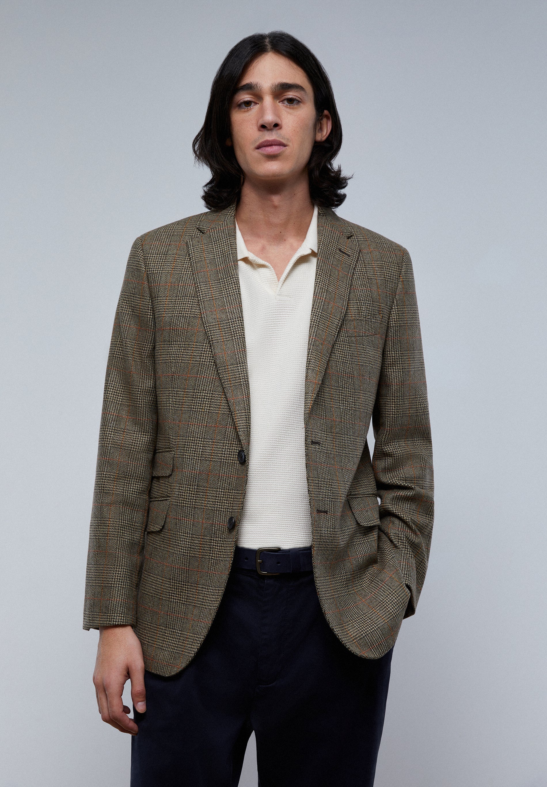 AMERICANA CUADROS BOLSILLOS