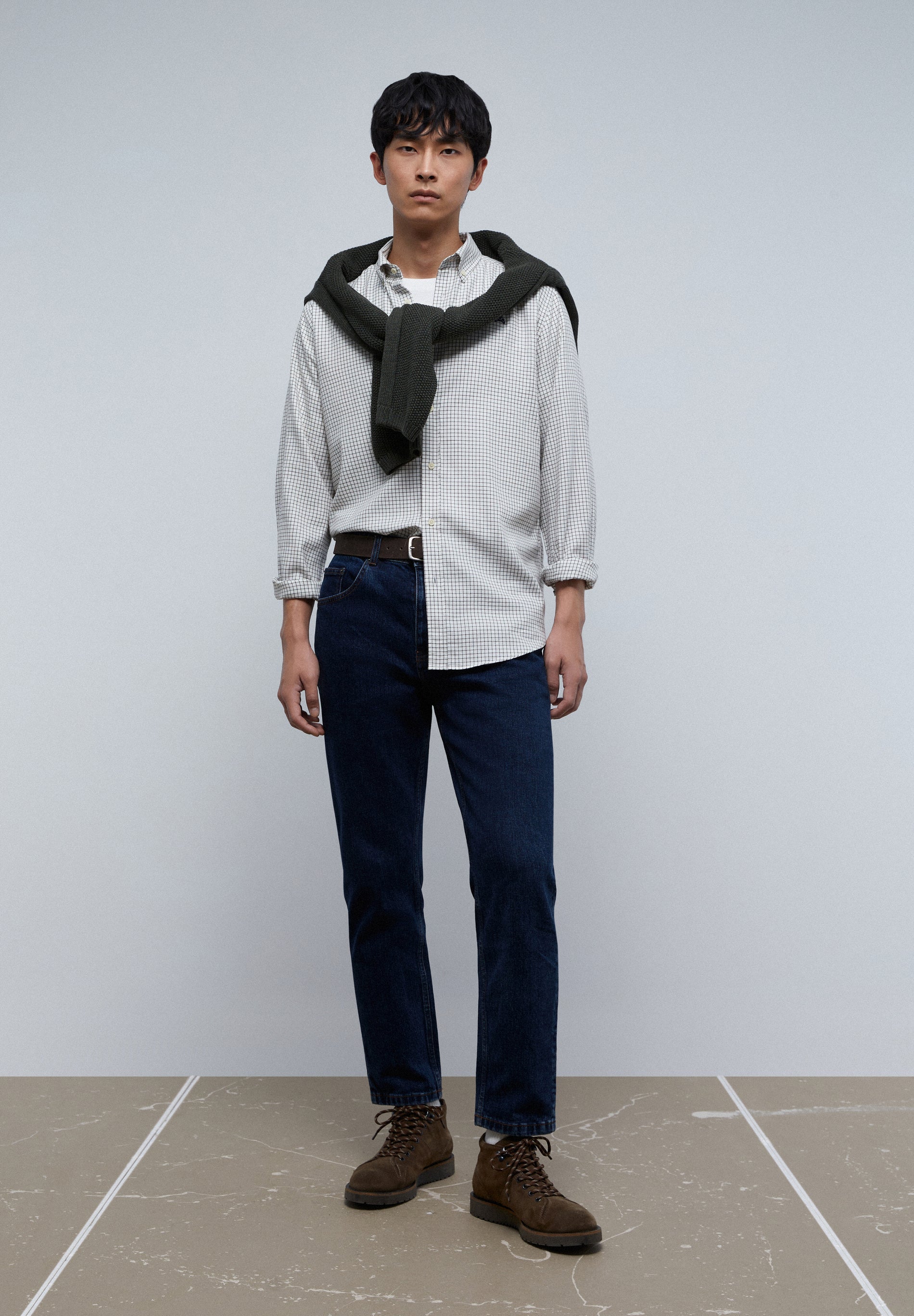 CAMISA CUADROS CALAVERA CONTRASTE