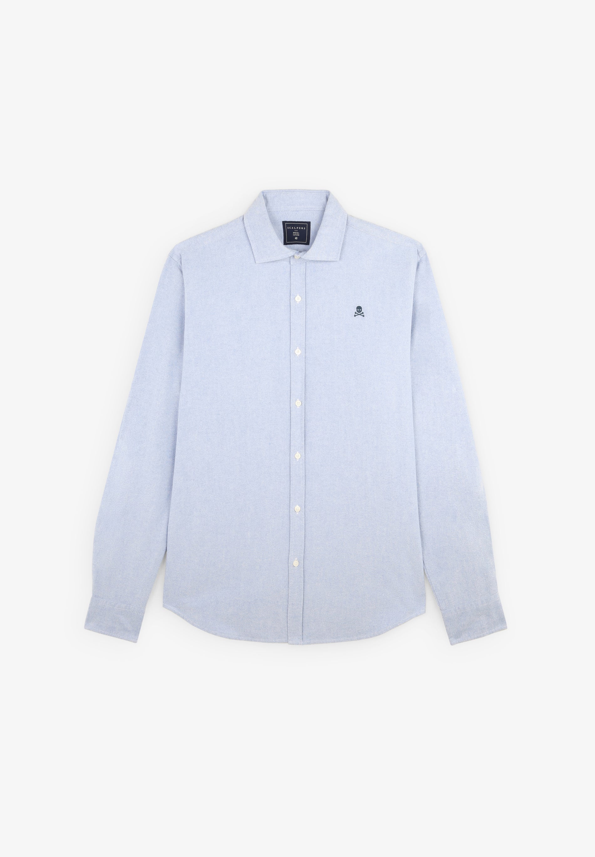 CAMISA OXFORD CALAVERA CONTRASTE