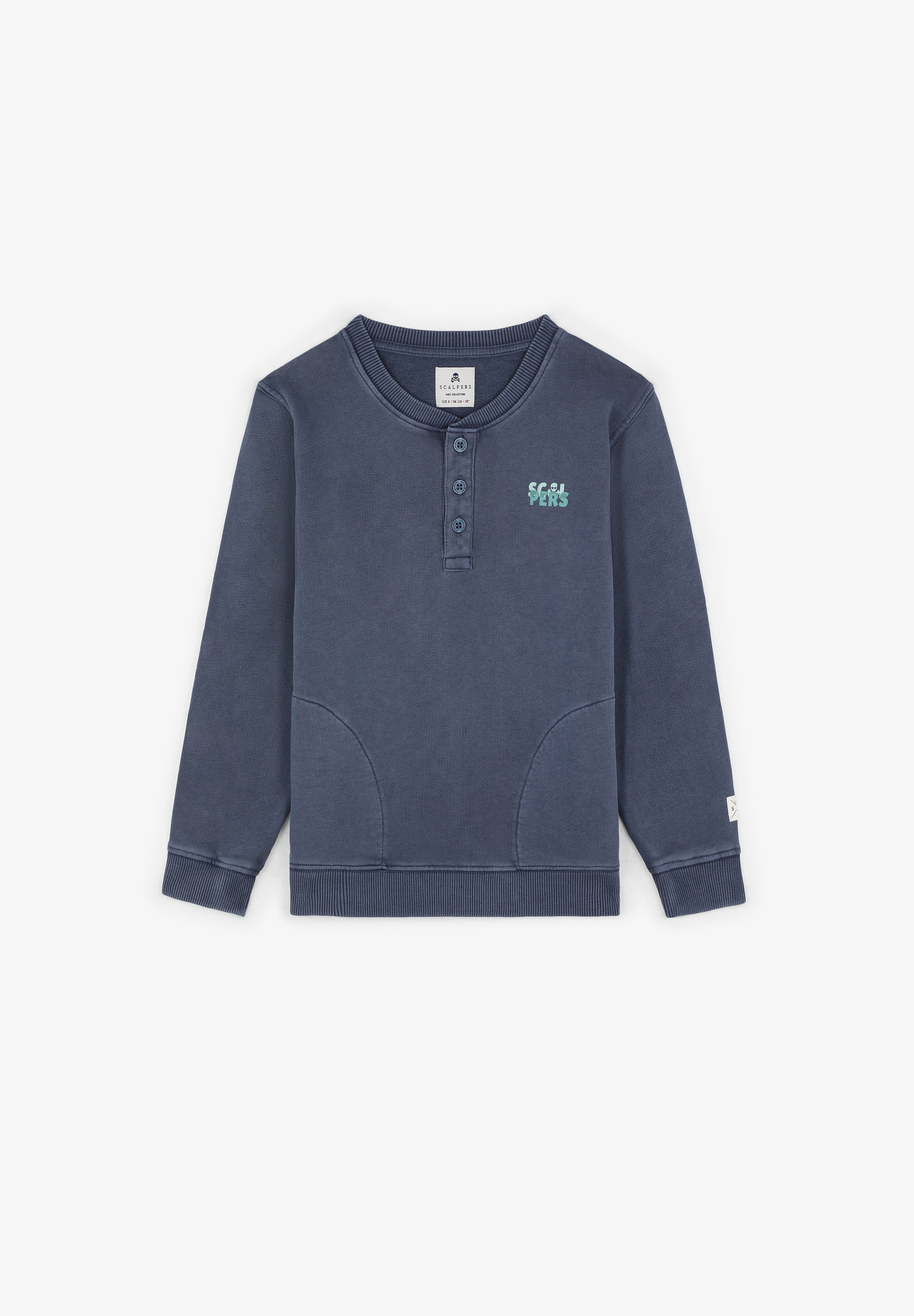 SUDADERA CALAVERA BOTONES