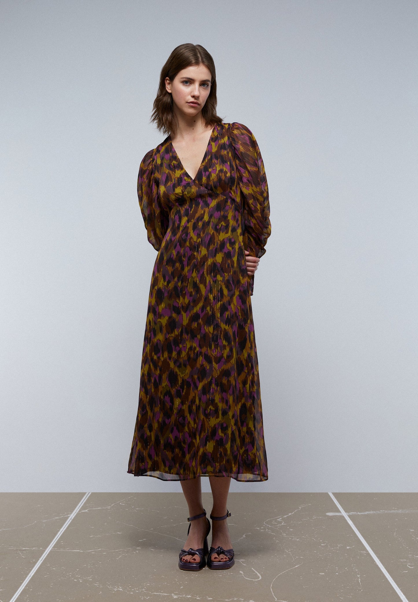VESTIDO MIDI PRINT