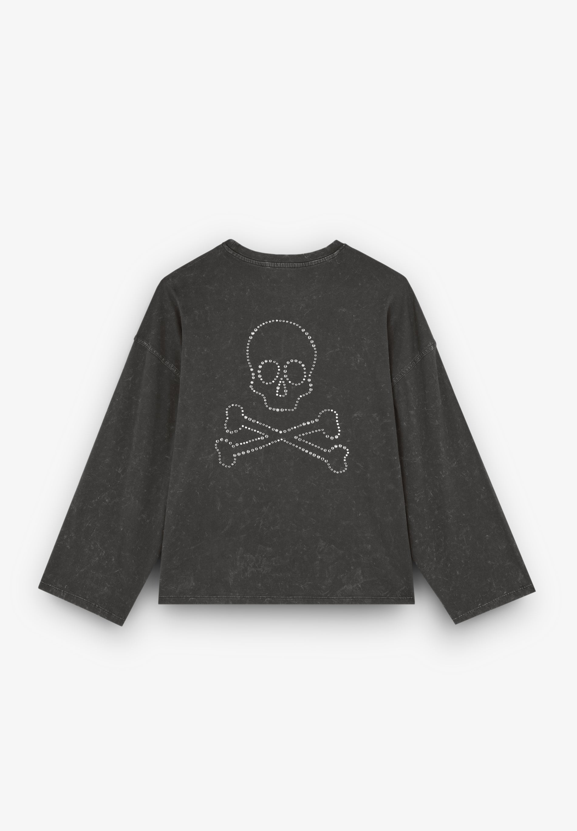 CAMISETA MANGA LARGA CALAVERA TRASERA