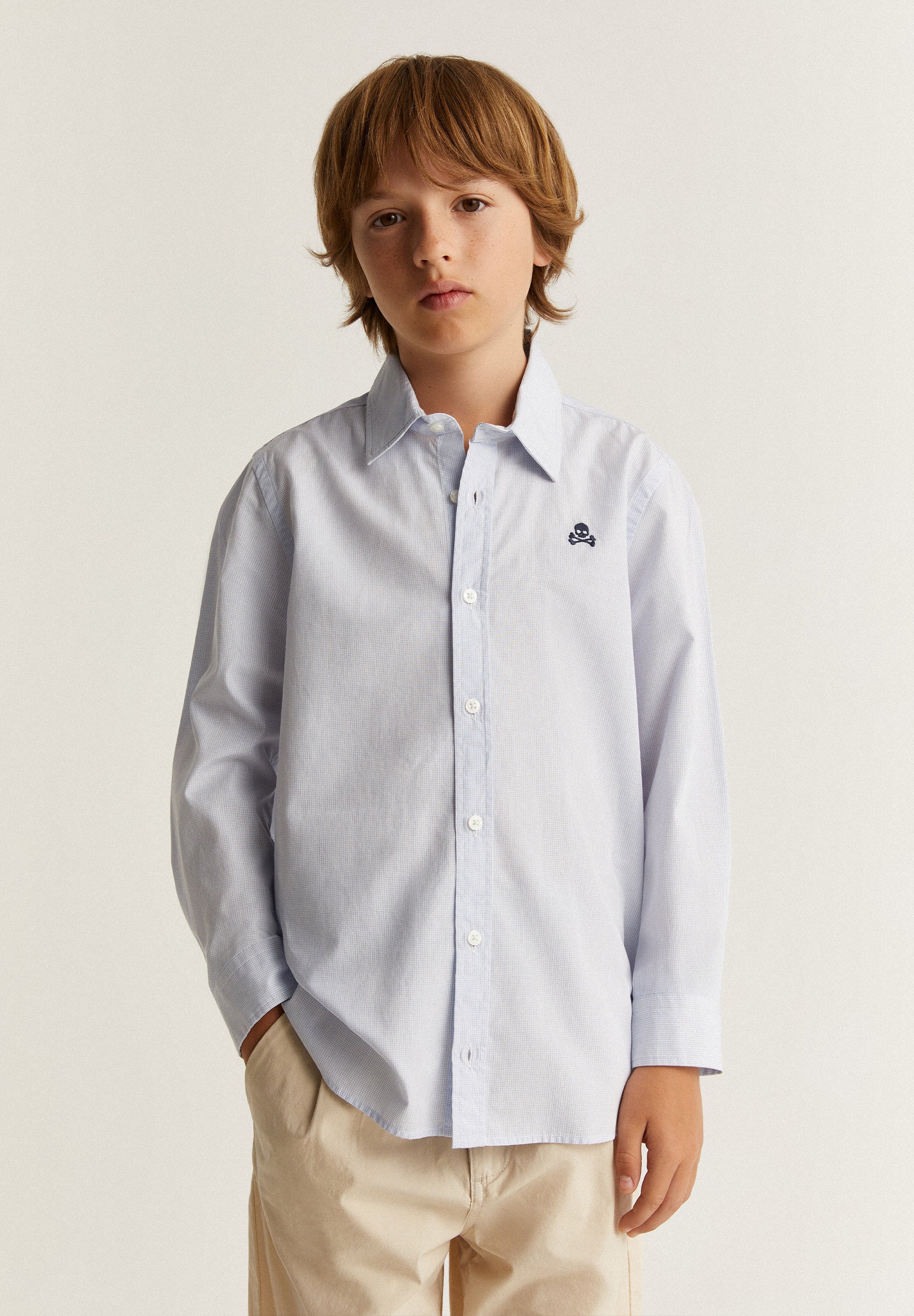 CAMISA CALAVERA CONTRASTE