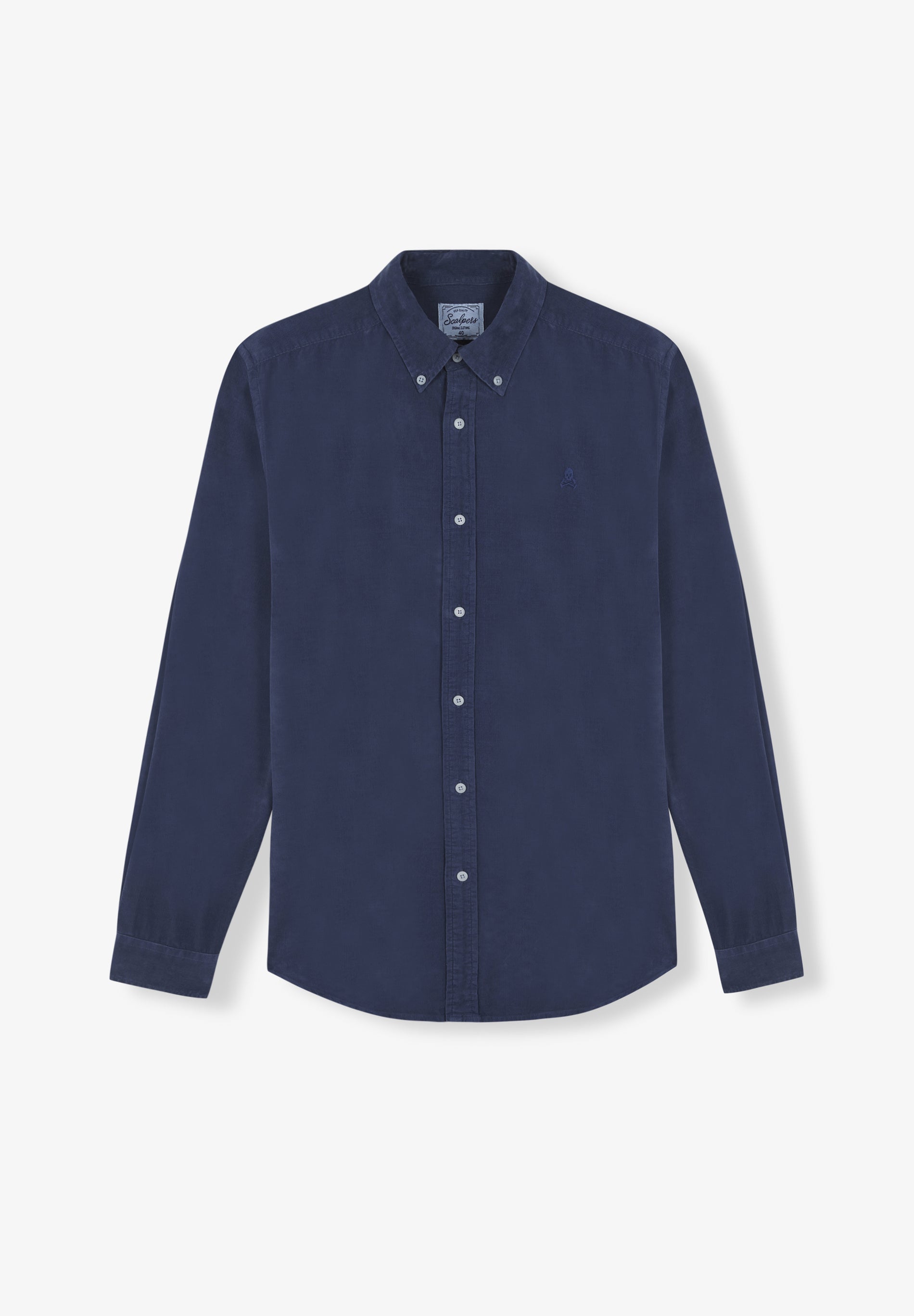 CAMISA PANA CUELLO CON BOTONES