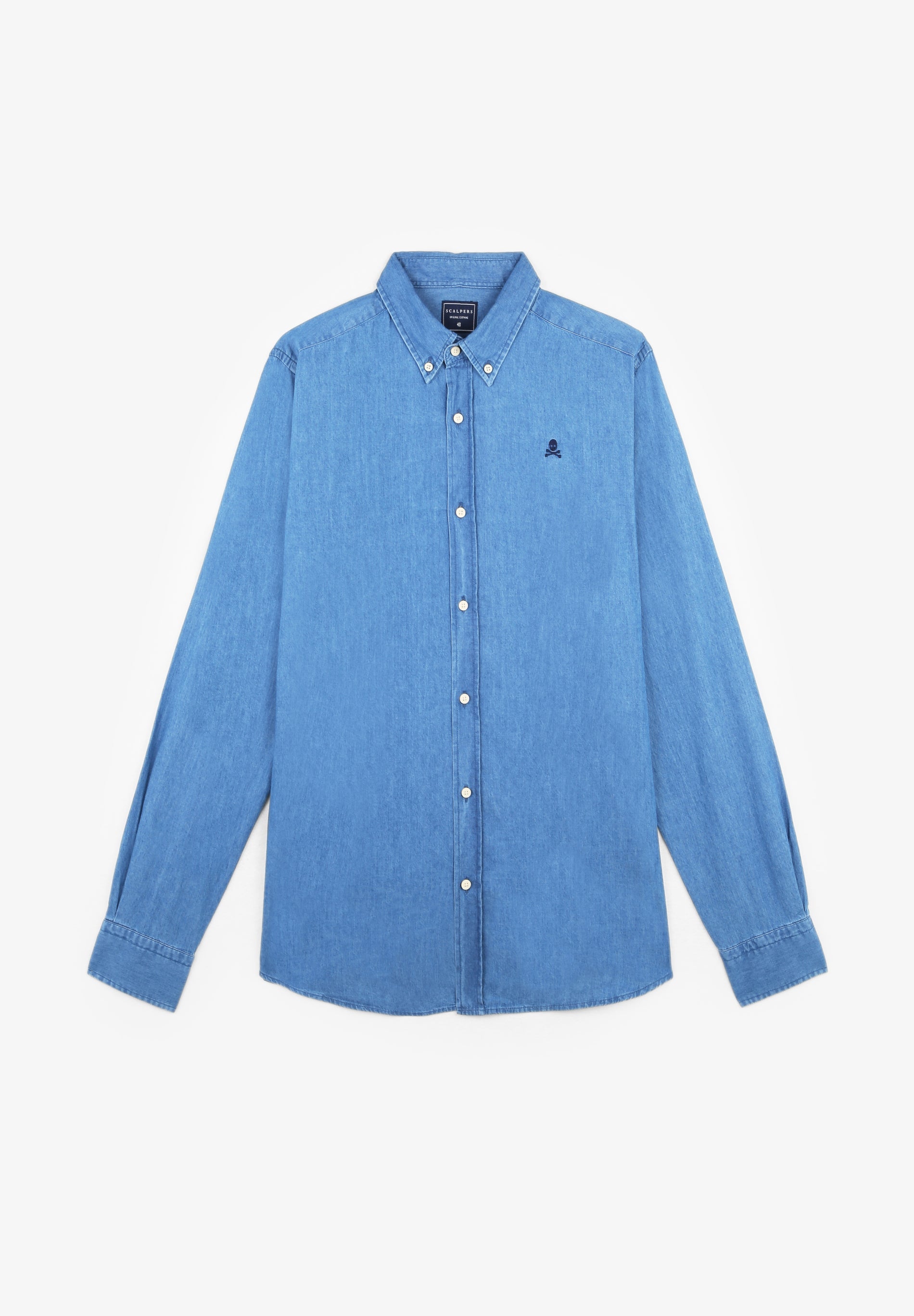 CAMISA DENIM CUELLO BOTONES