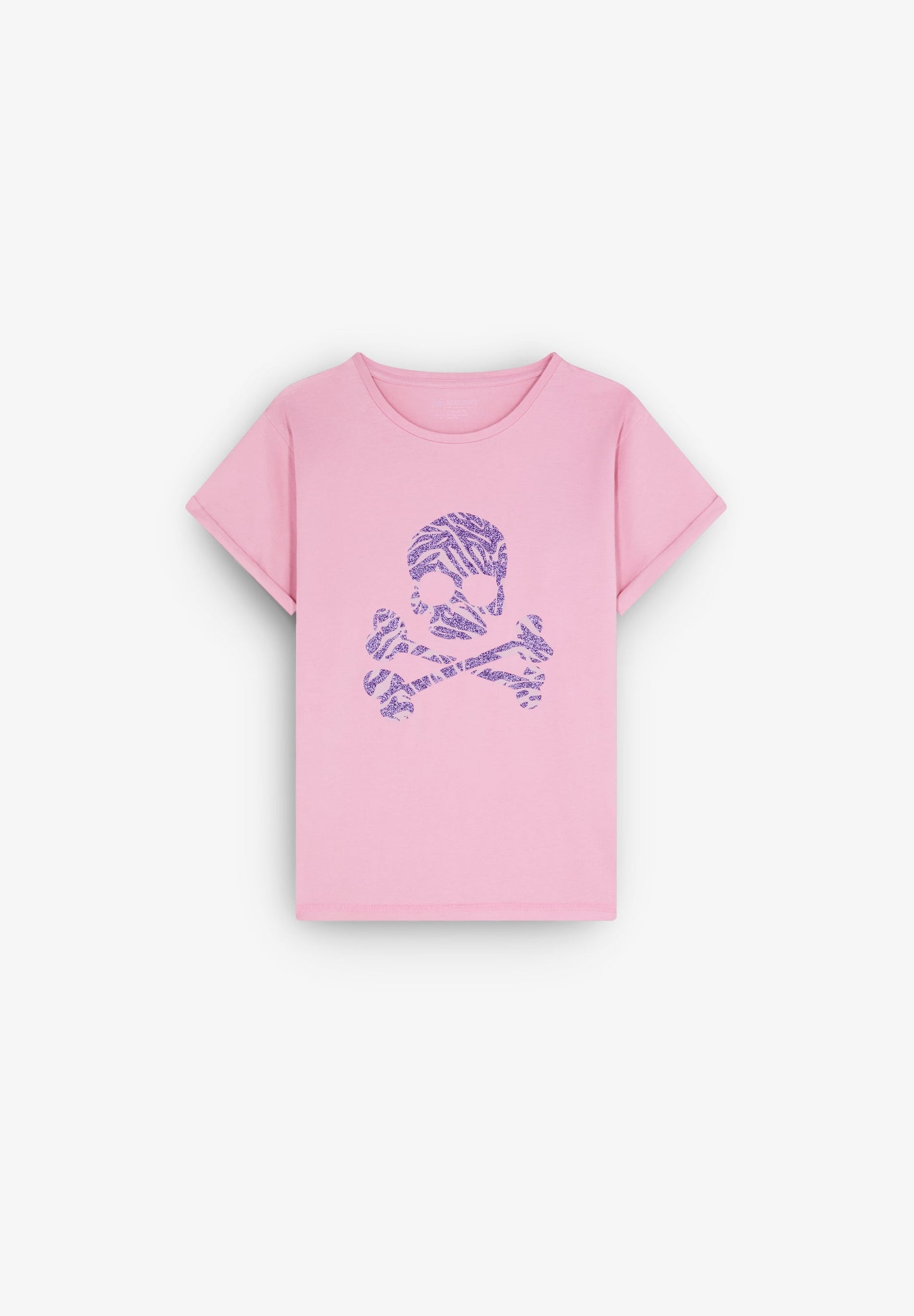 CAMISETA CALAVERA ANIMAL PRINT GLITTER