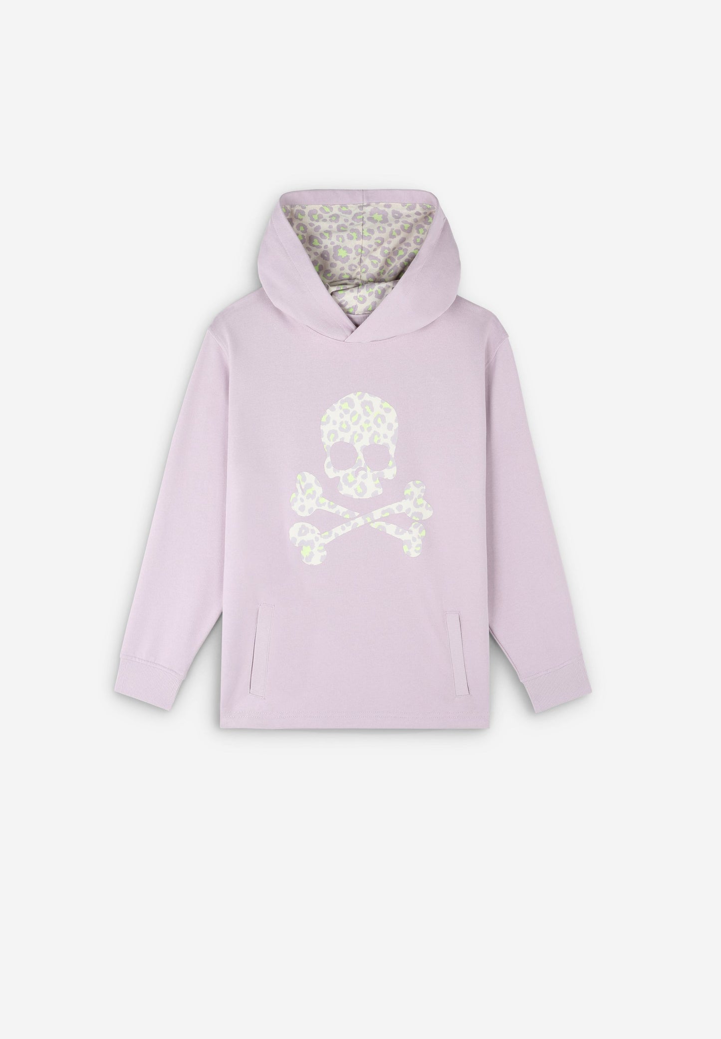 SUDADERA CAPUCHA CALAVERA ANIMAL PRINT