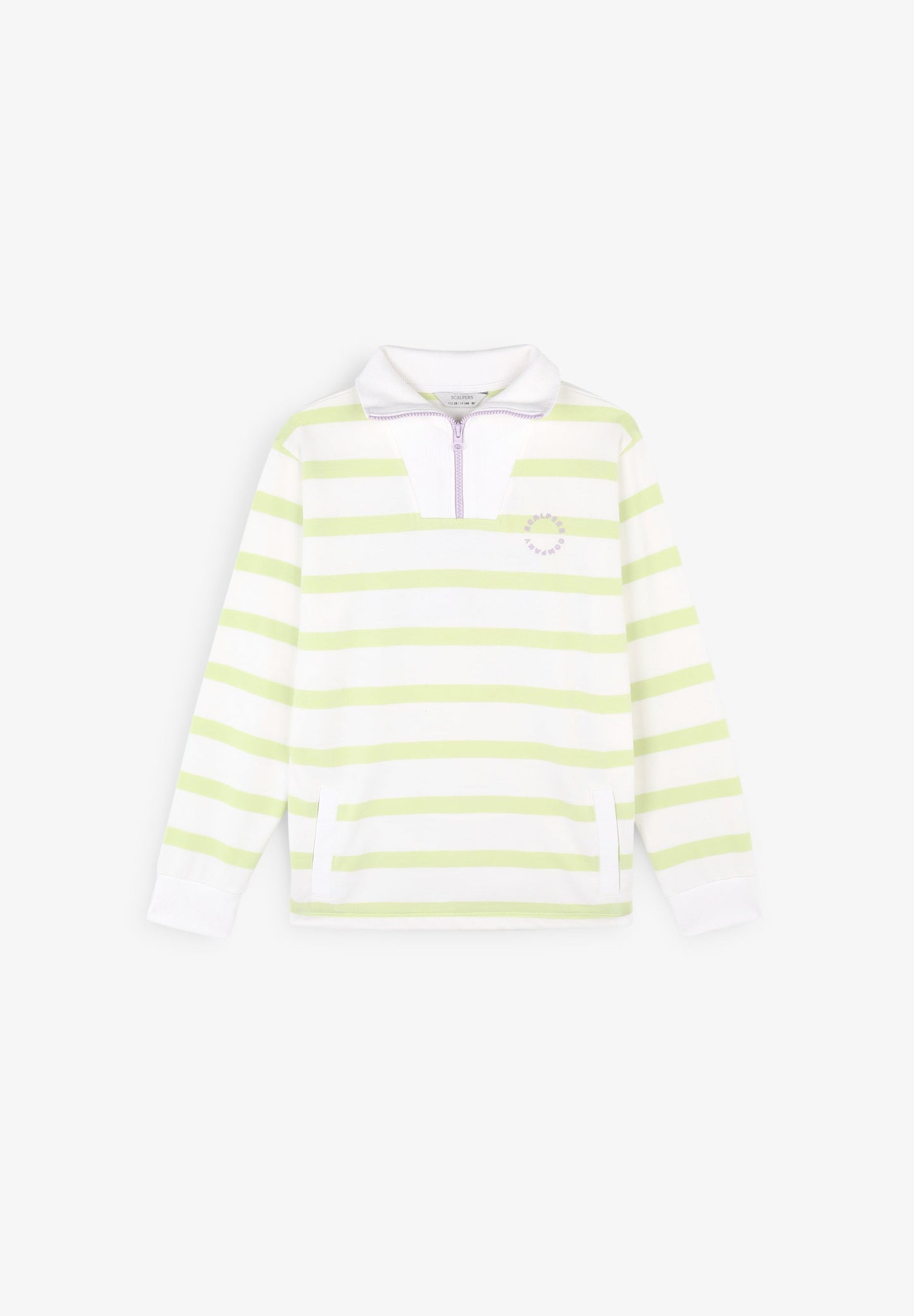 SUDADERA RAYAS DETALLE CREMALLERA