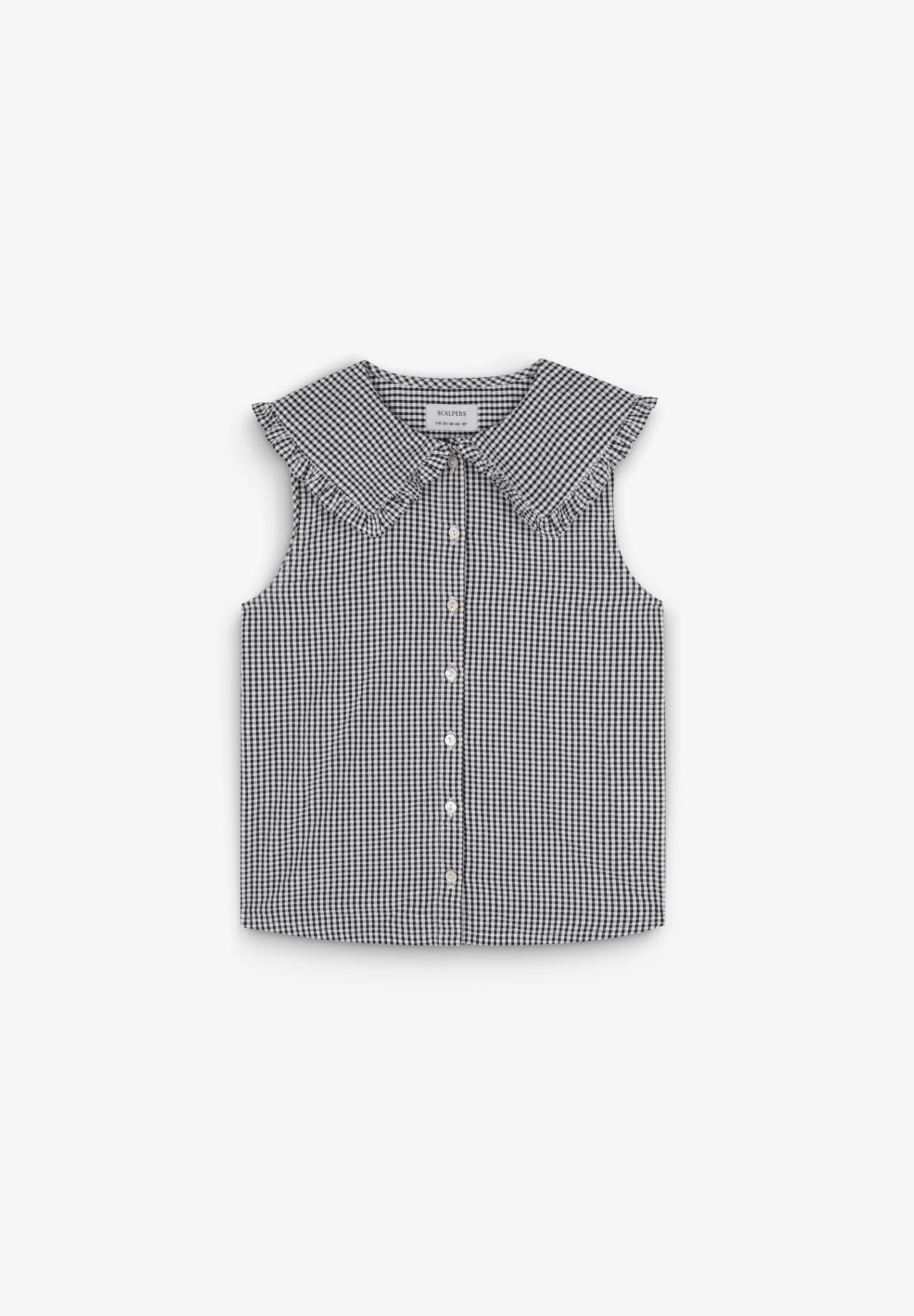 BLUSA VICHY CUELLO BOBO