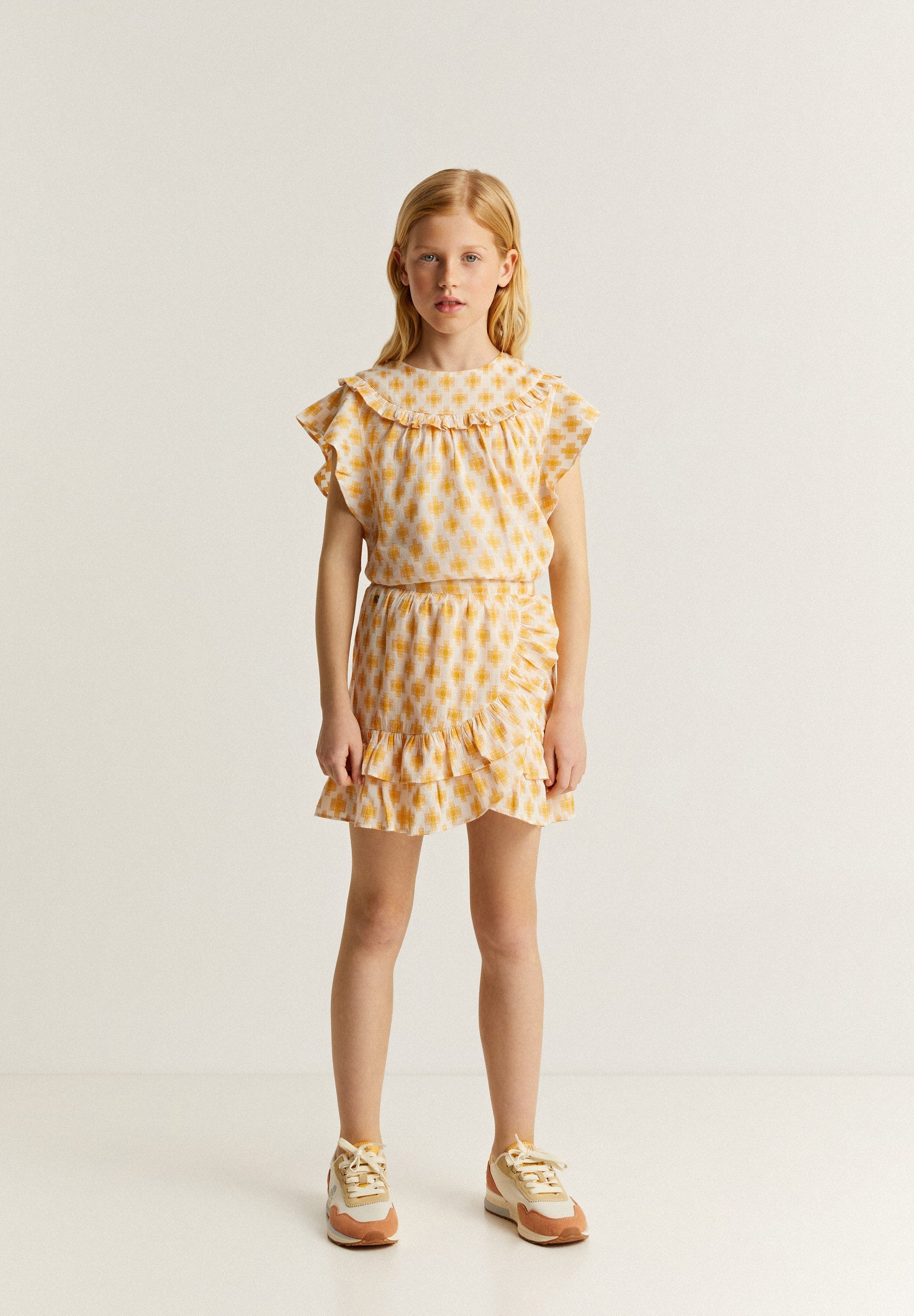 FALDA CRUZADA VOLANTES