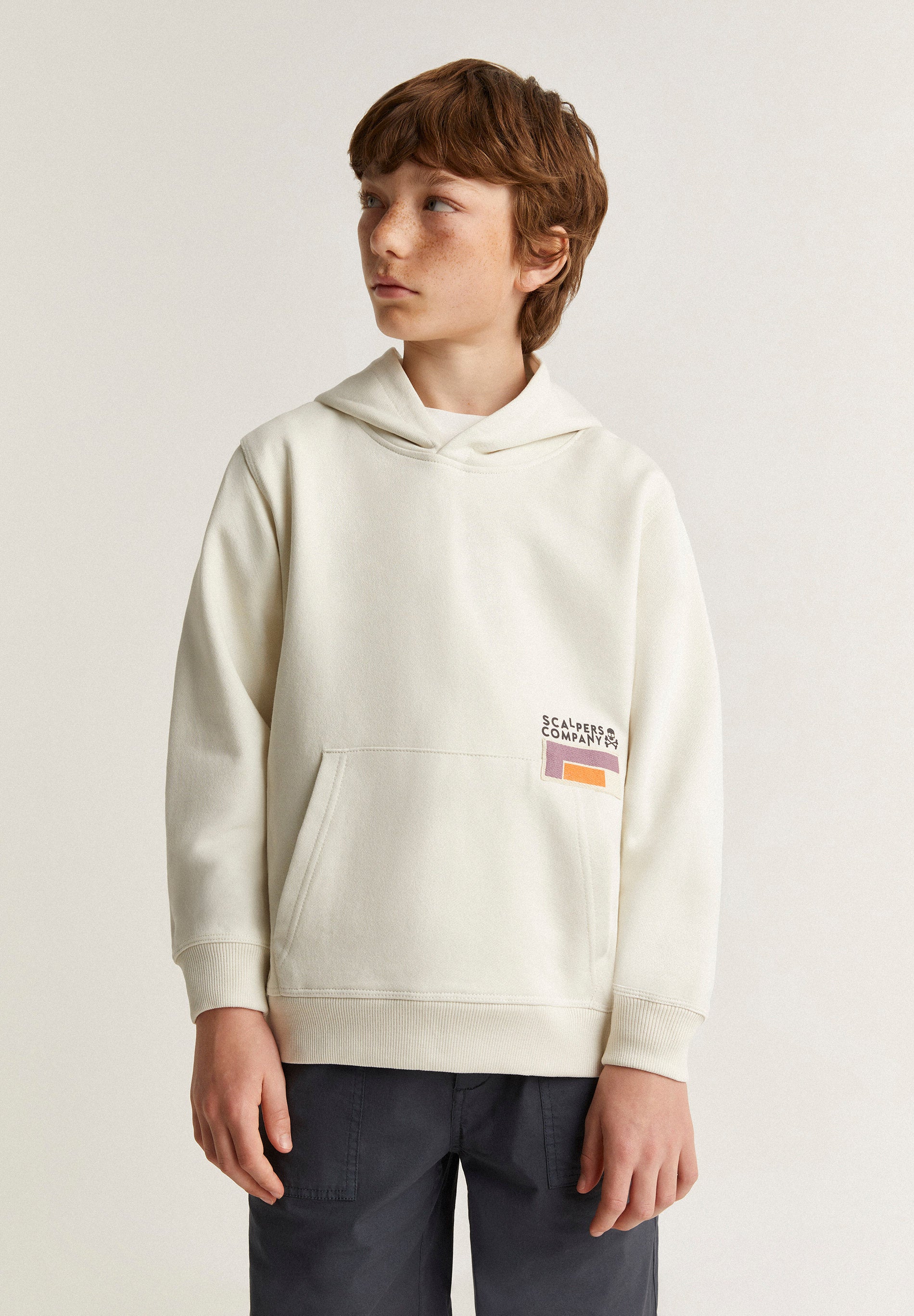 SUDADERA CAPUCHA PRINT TETRIS