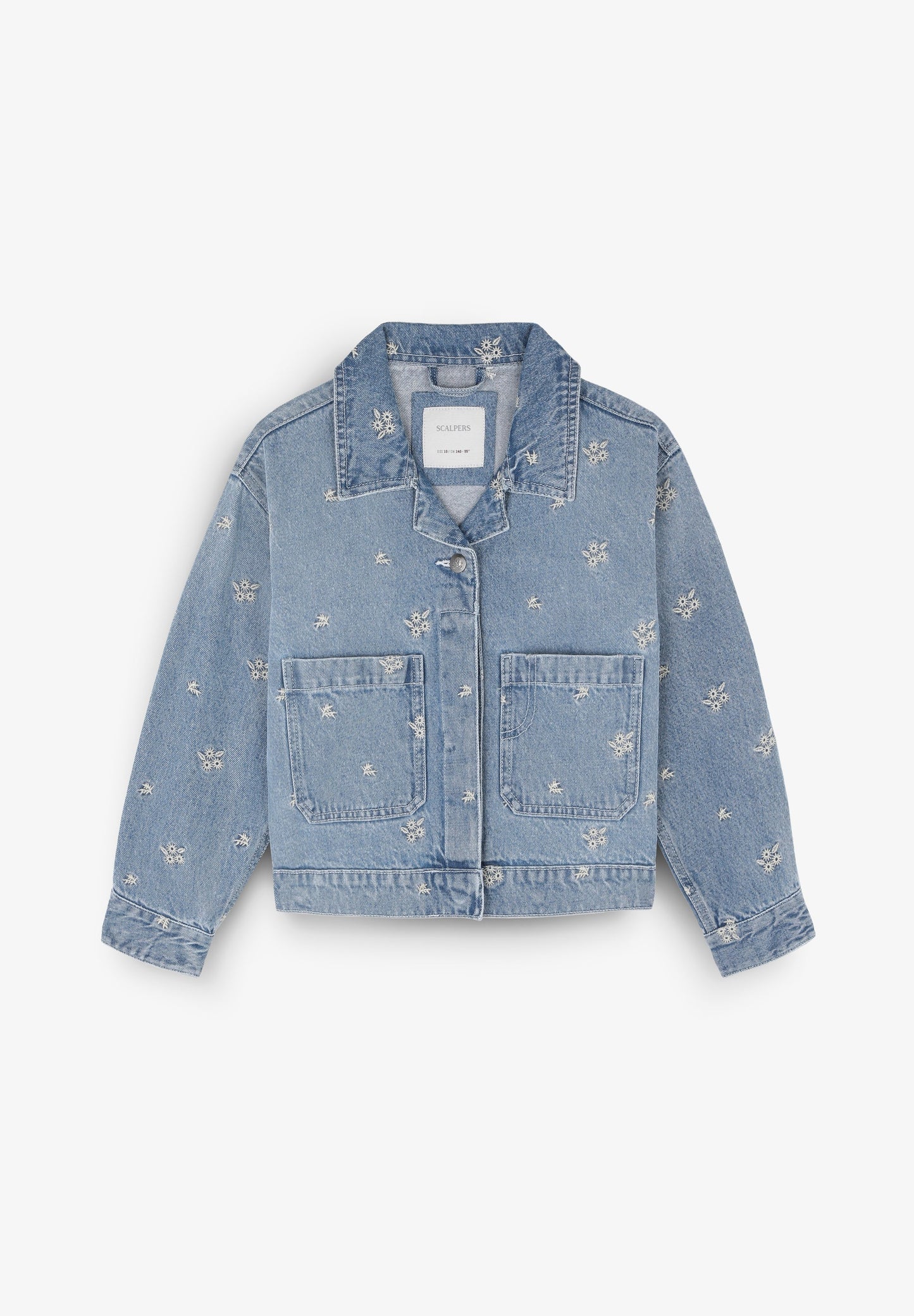 CHAQUETA DENIM DETALLES BORDADOS